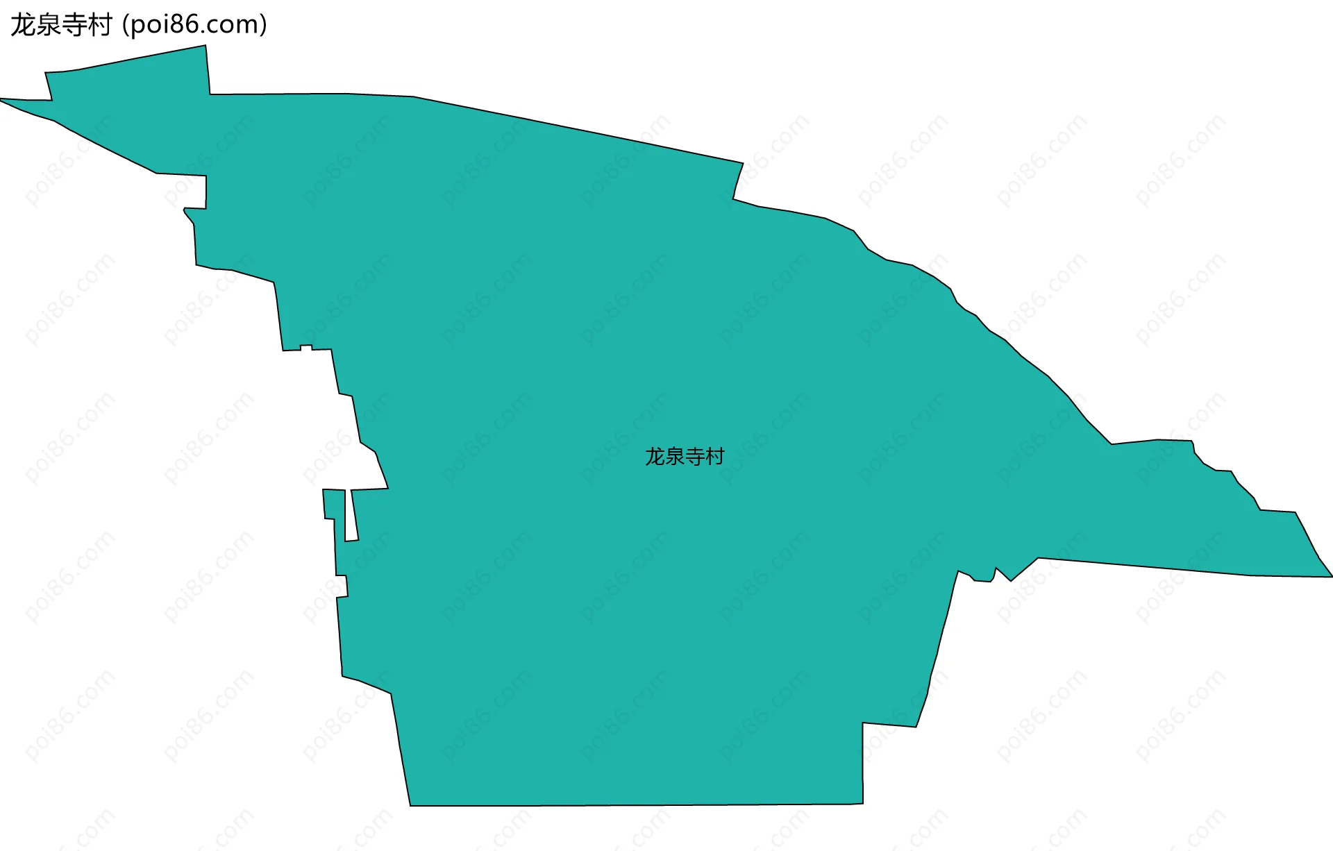 龙泉寺村边界地图
