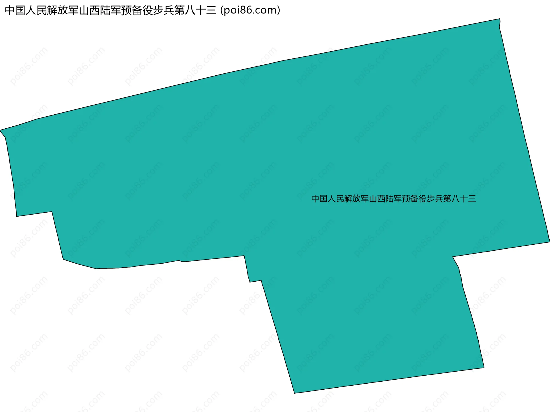 中国人民解放军山西陆军预备役步兵第八十三边界地图