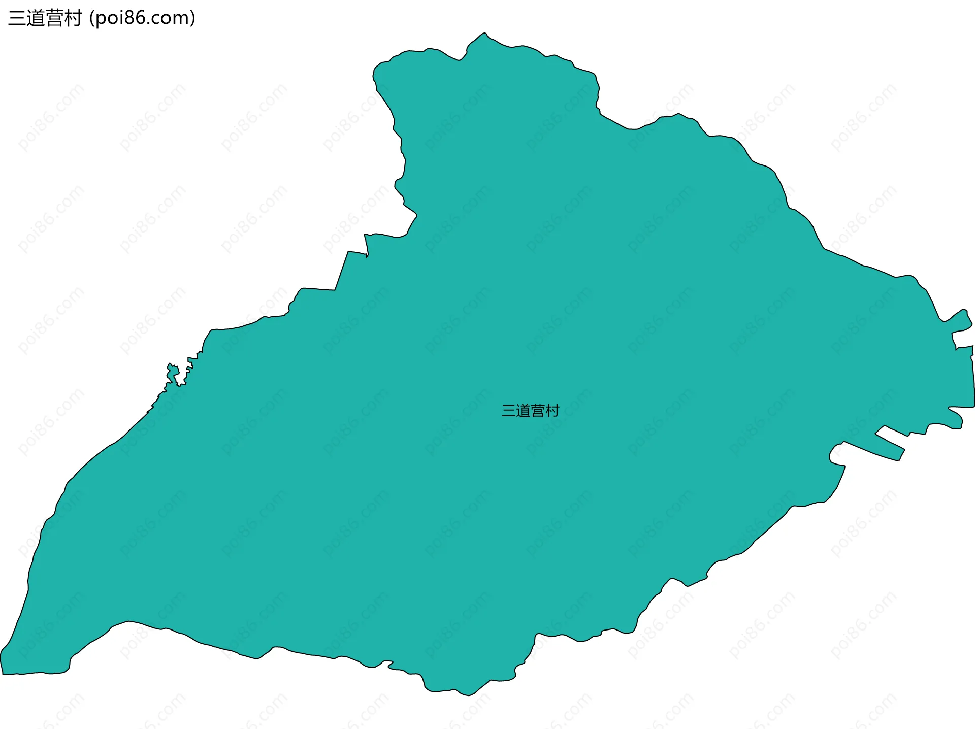 三道营村边界地图