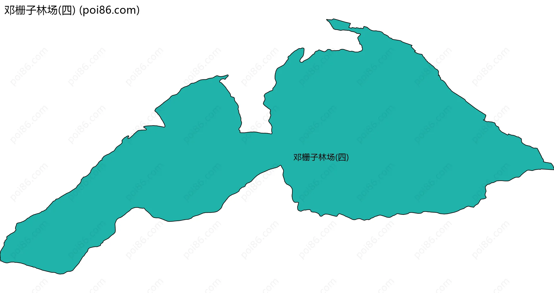 邓栅子林场(四)边界地图