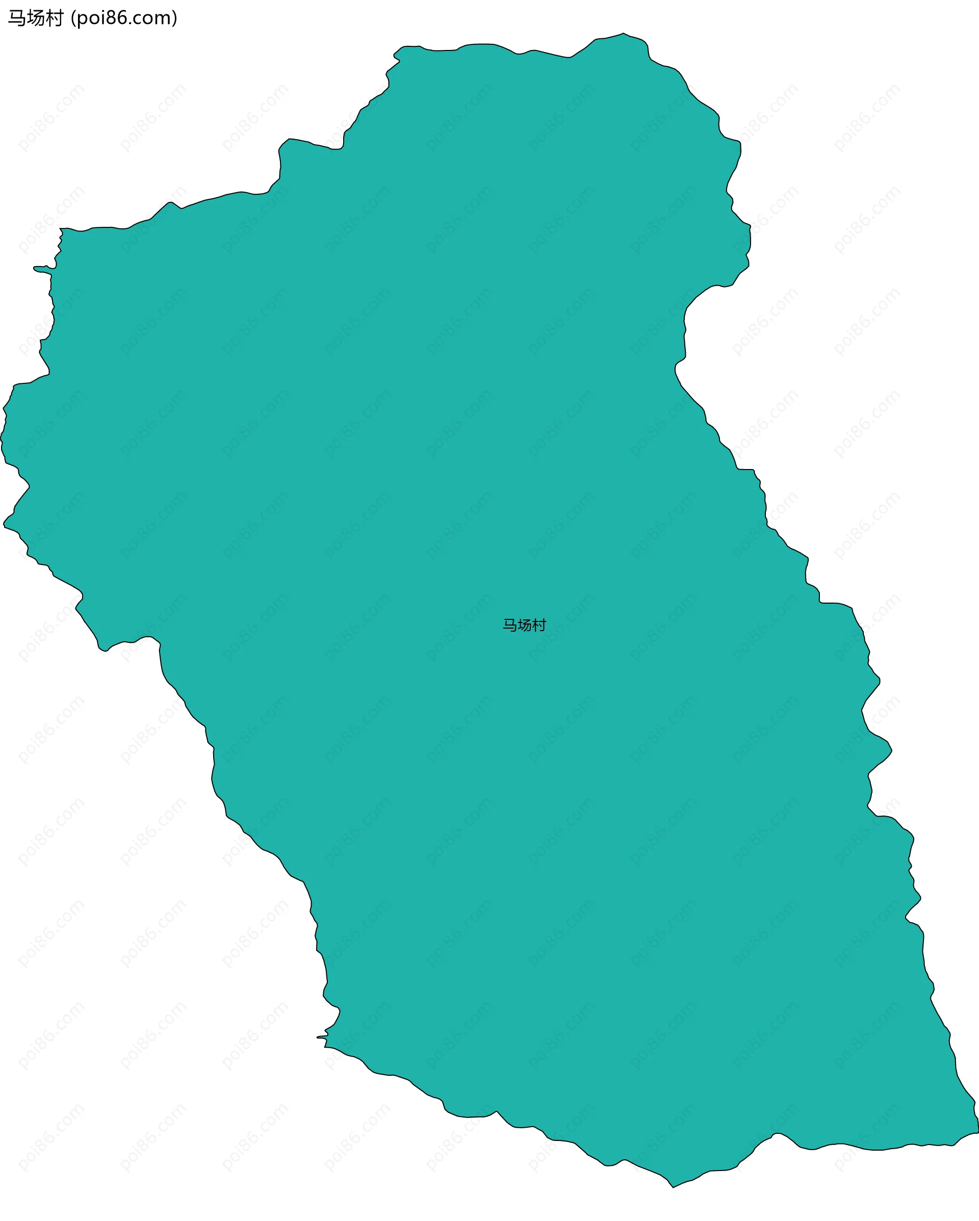 马场村边界地图