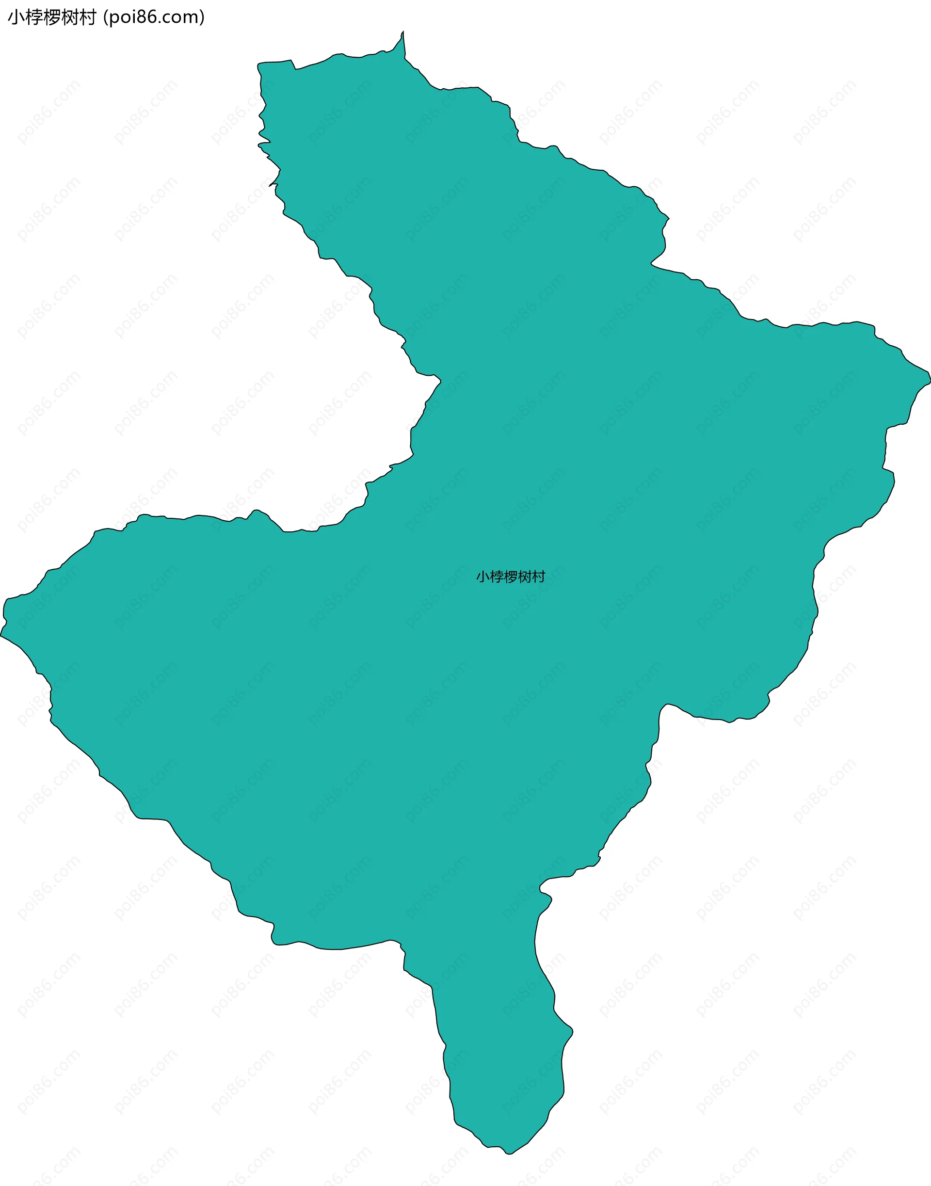 小桲椤树村边界地图