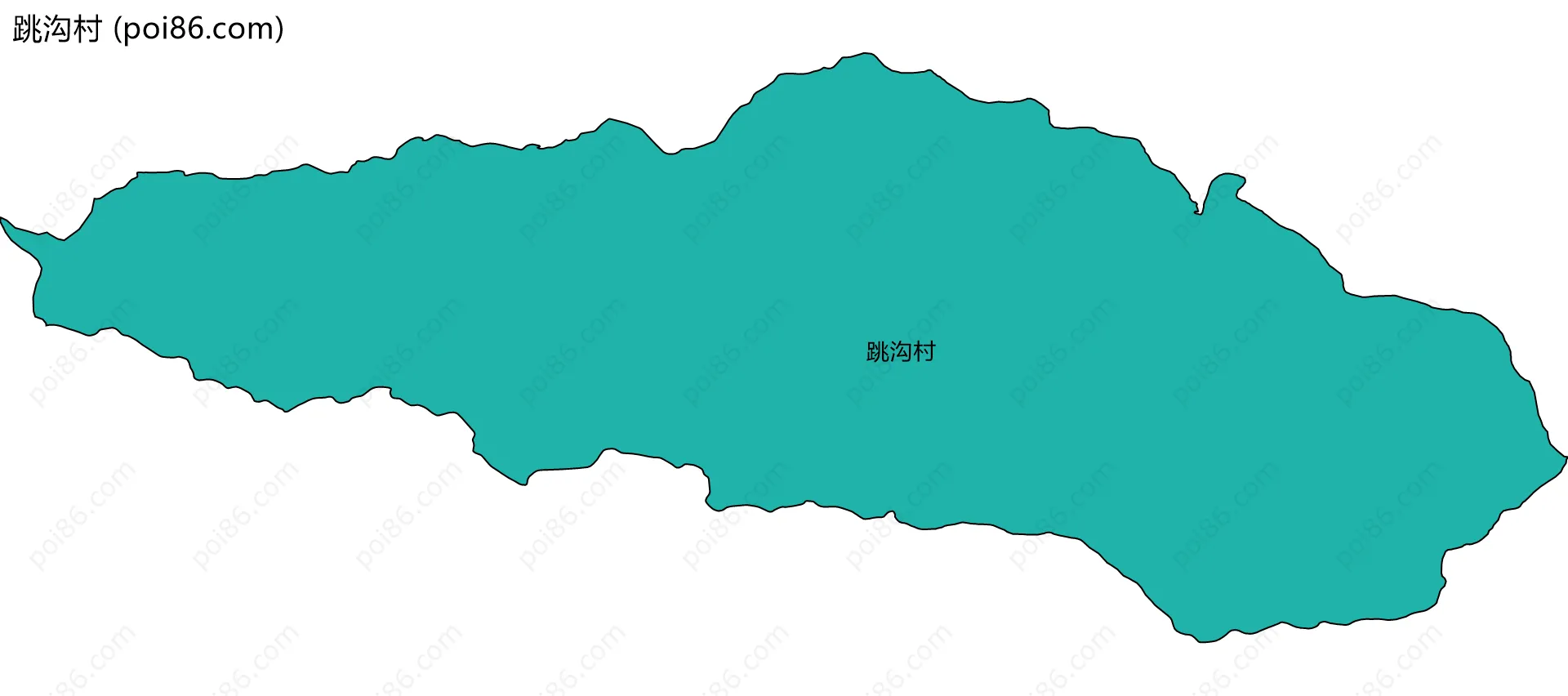 跳沟村边界地图