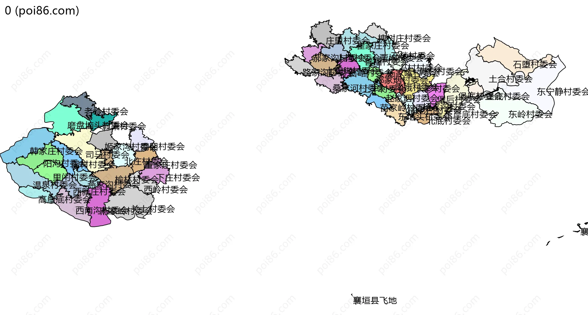 0边界地图(五级行政区划)
