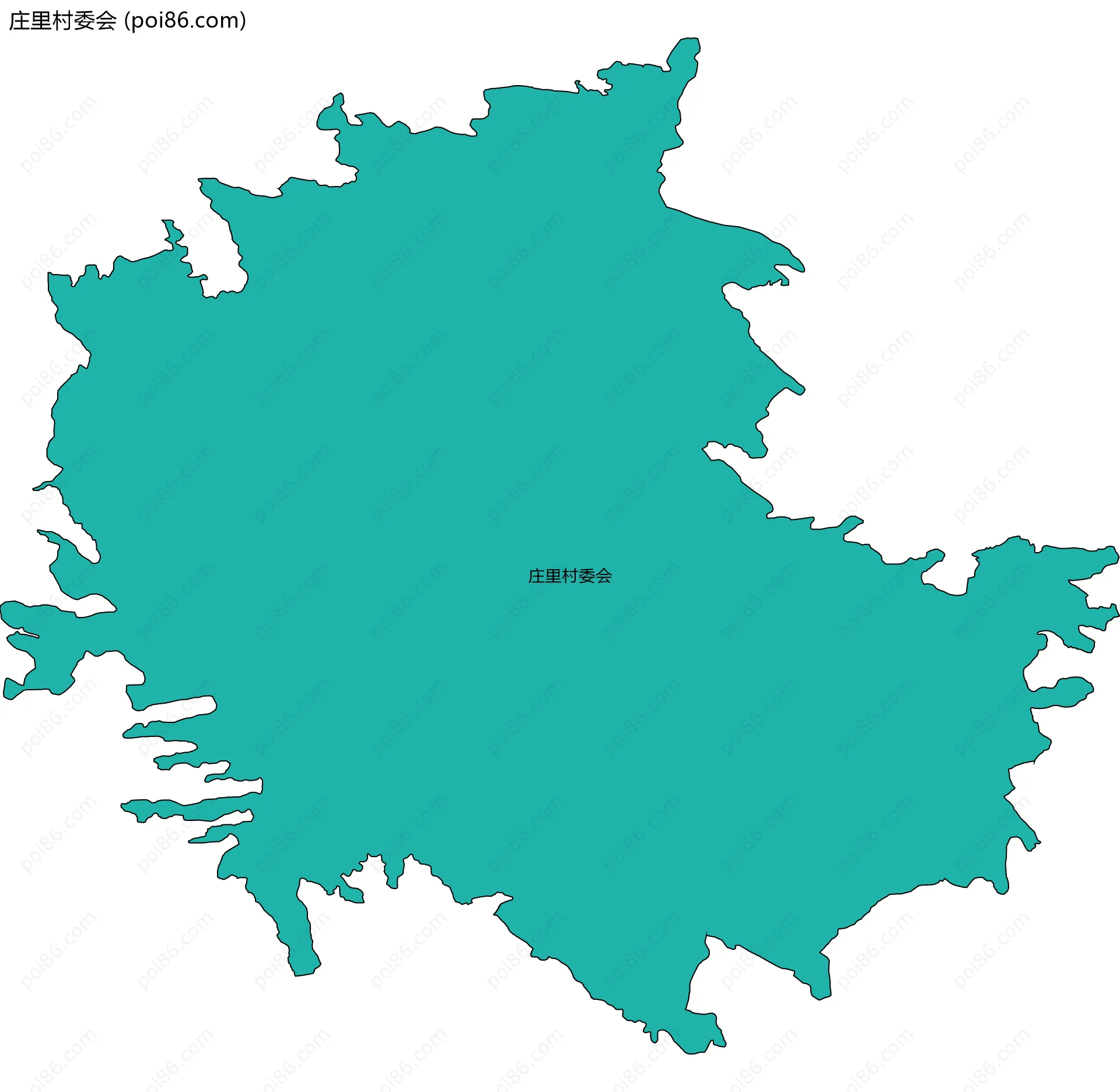 庄里村委会边界地图