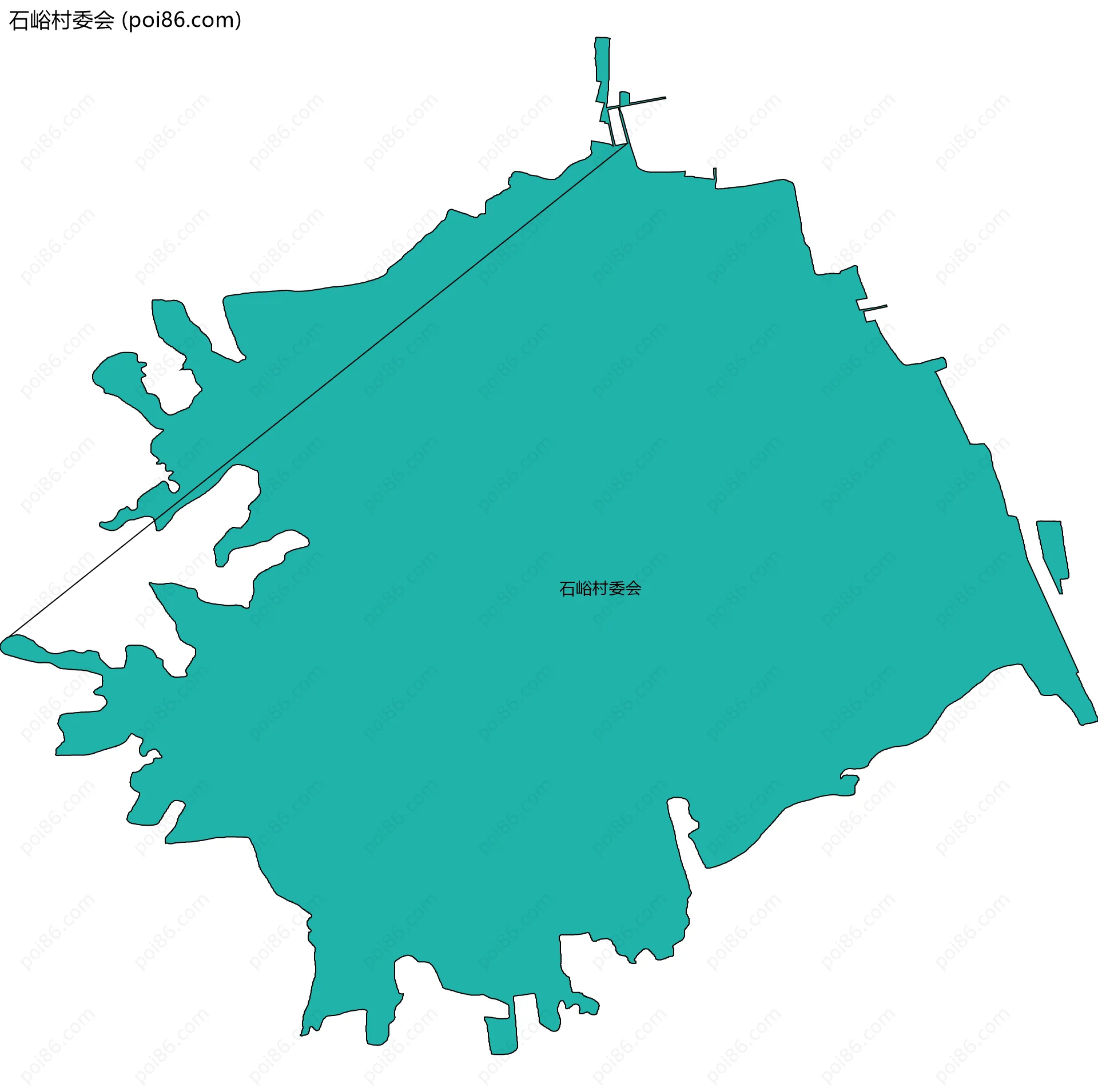 石峪村委会边界地图