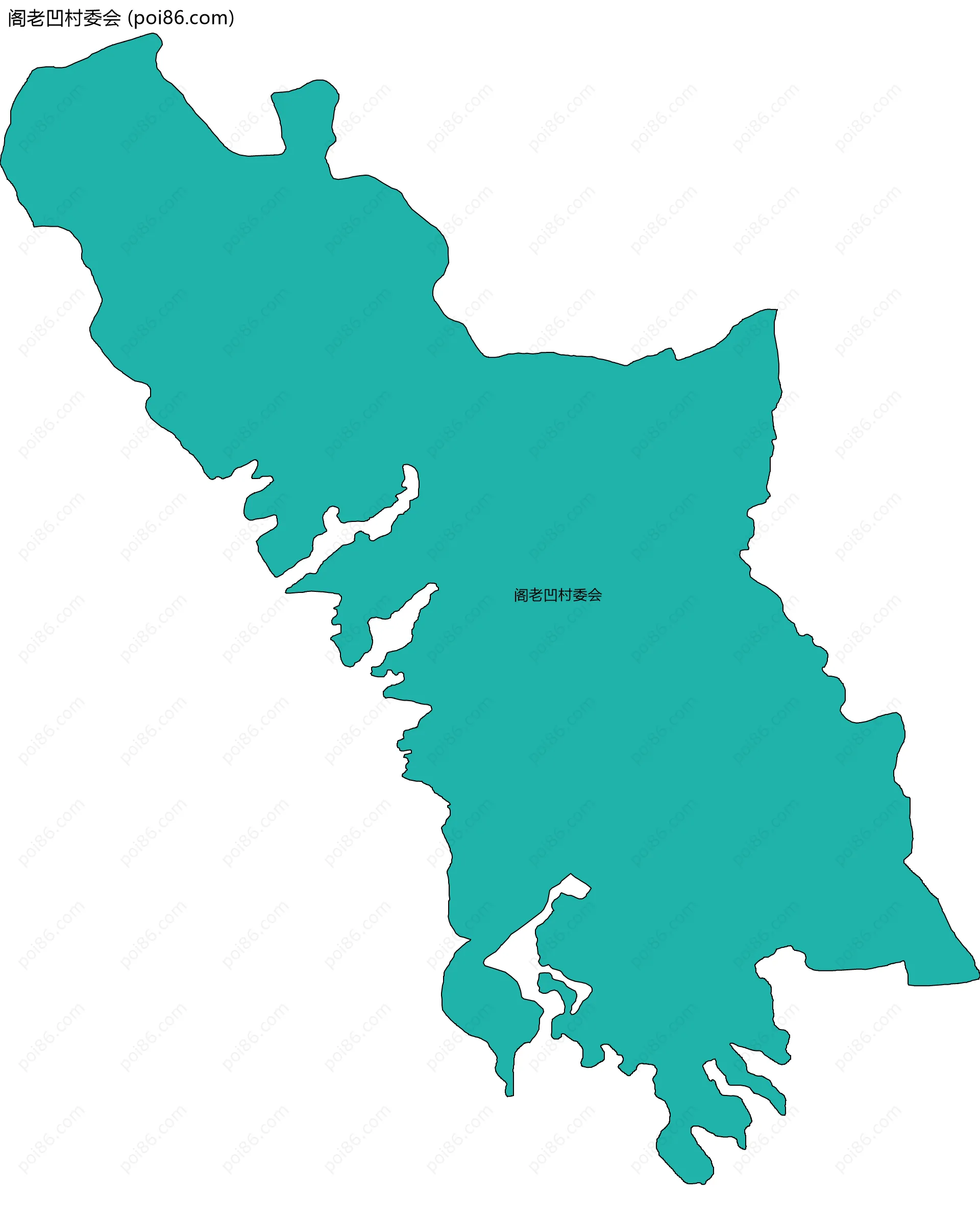 阁老凹村委会边界地图