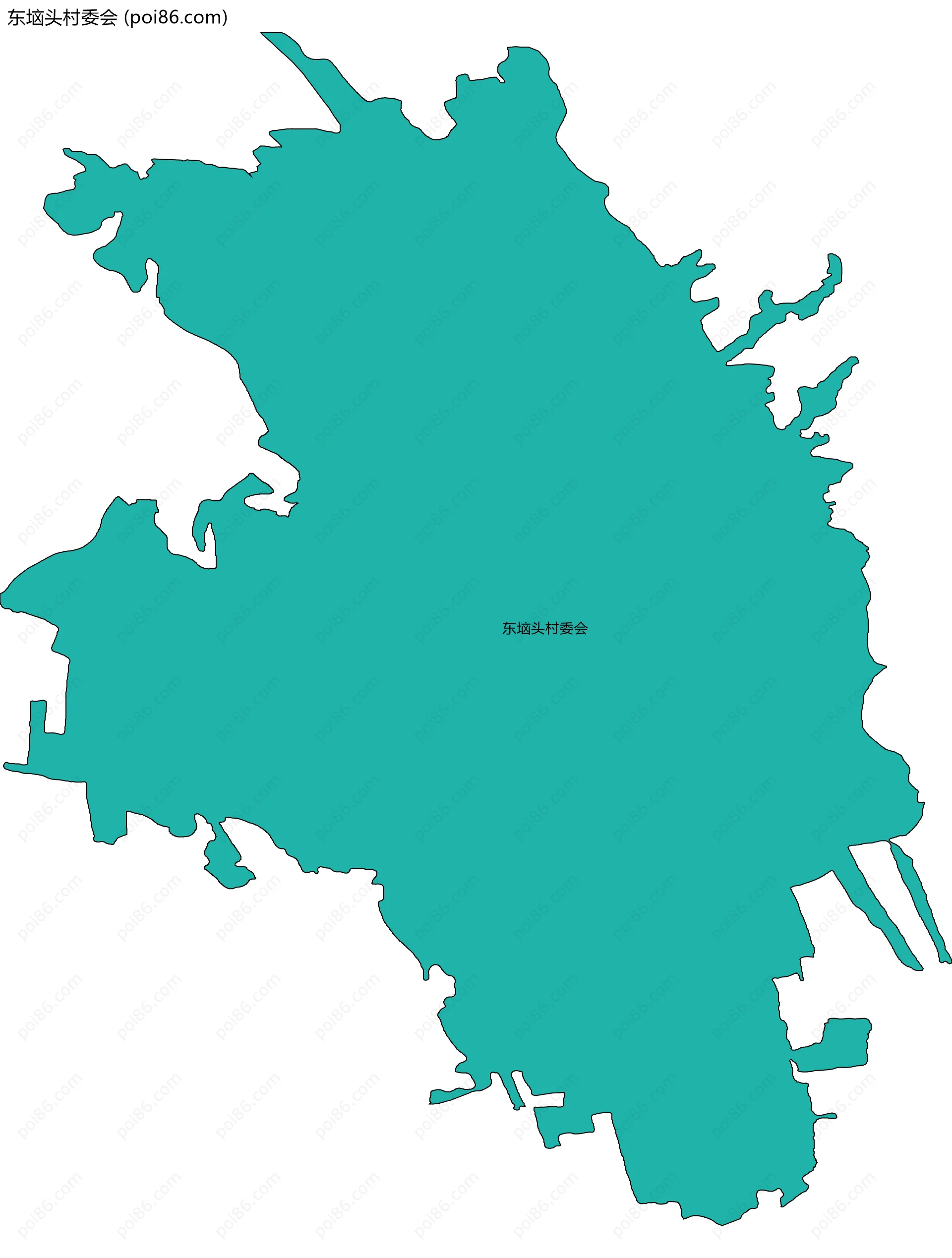 东垴头村委会边界地图