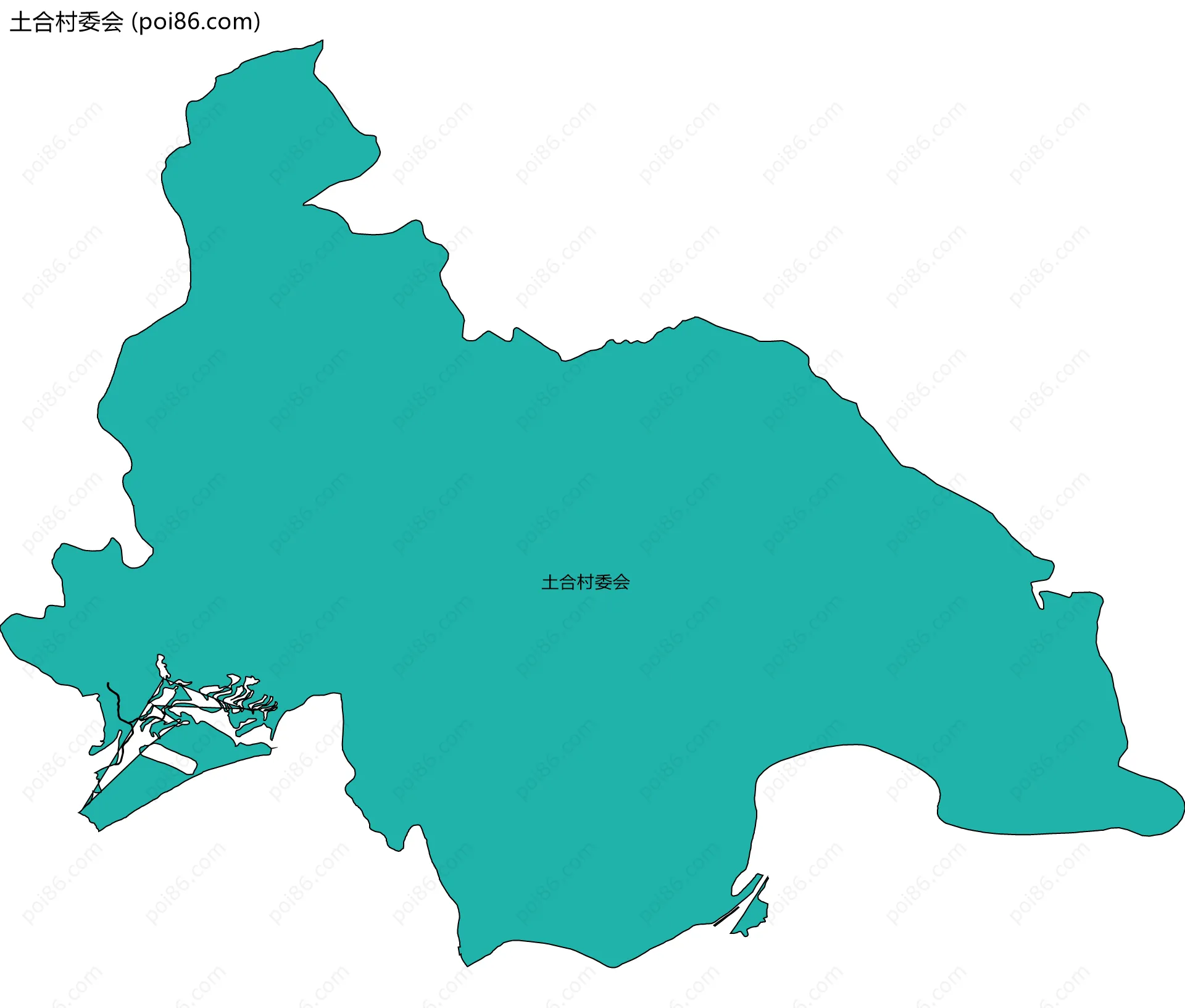 土合村委会边界地图