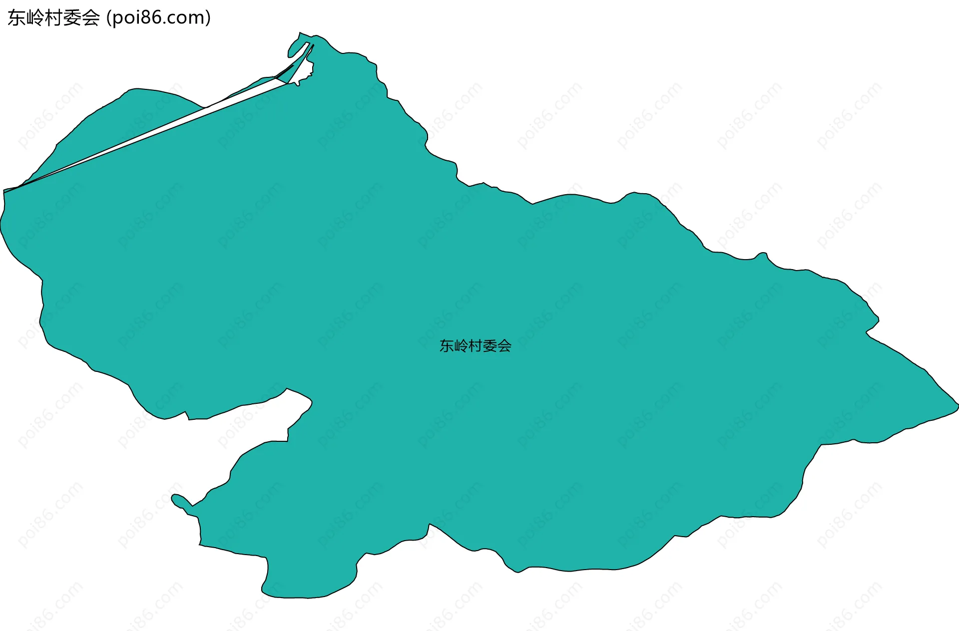 东岭村委会边界地图