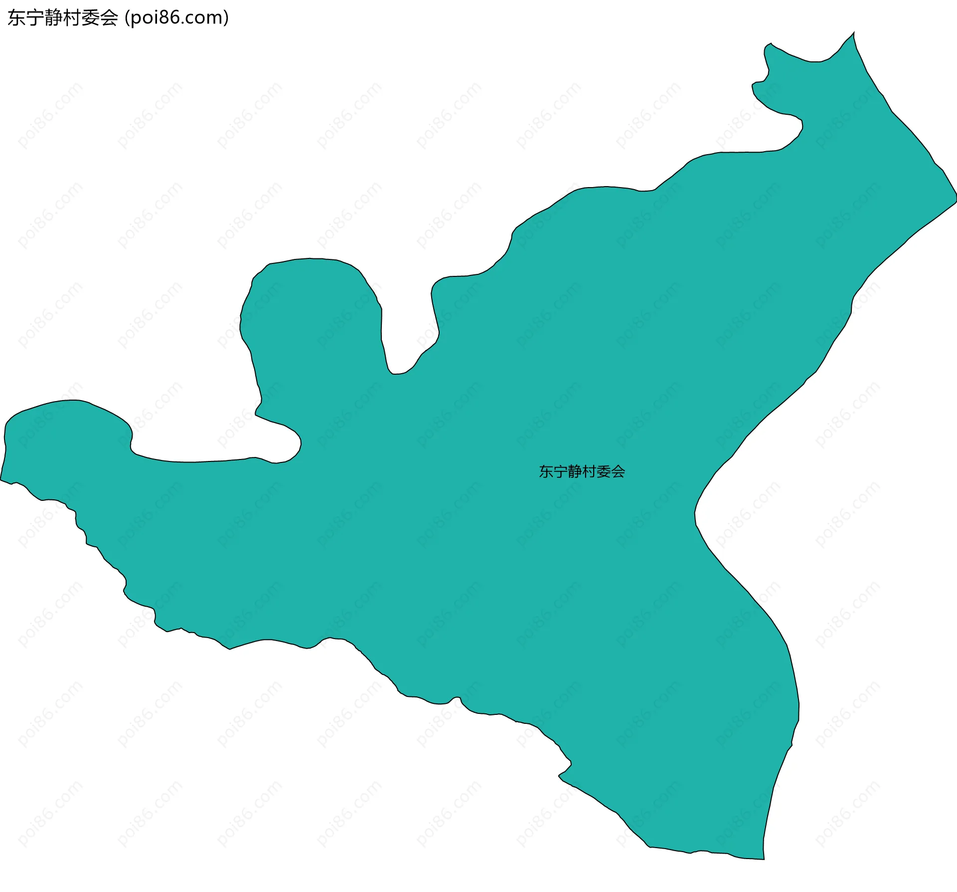 东宁静村委会边界地图