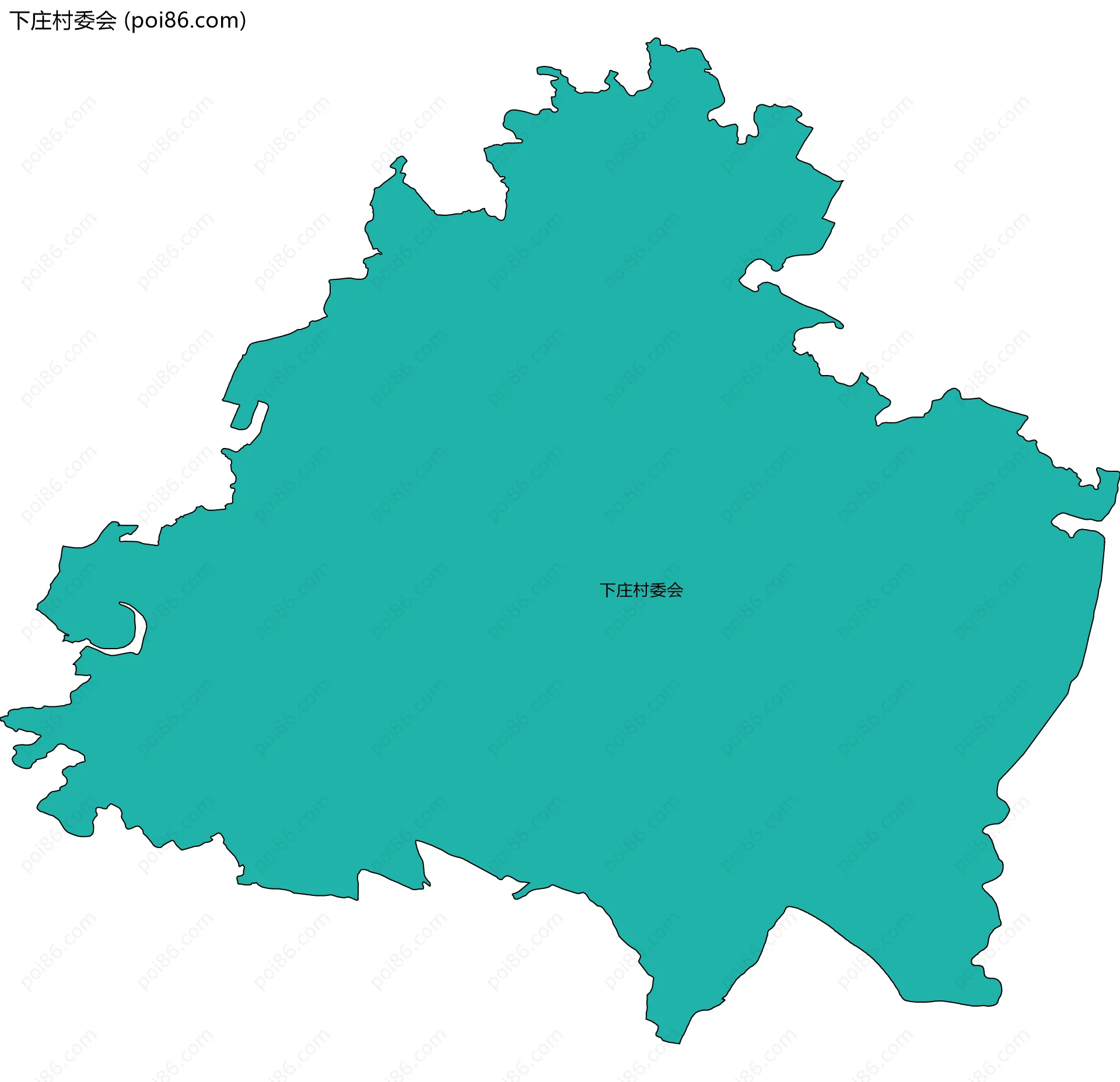 下庄村委会边界地图