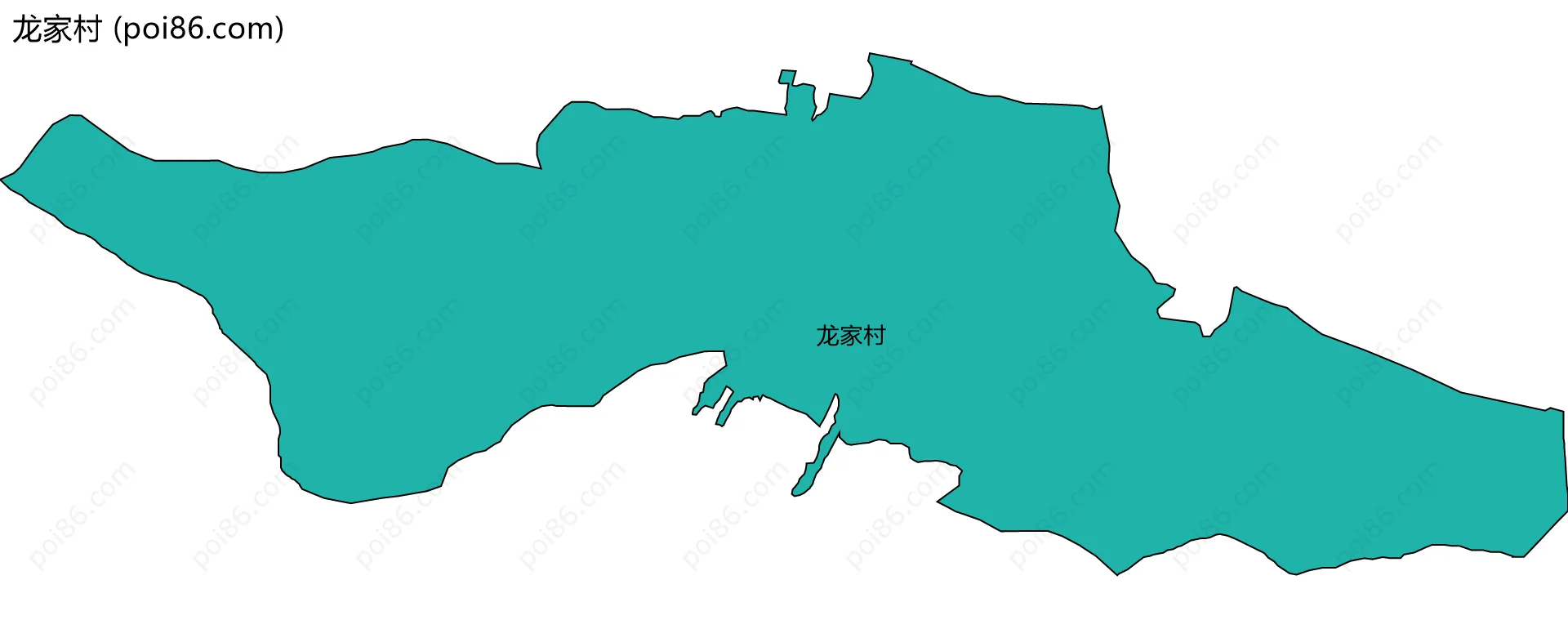 龙家村边界地图