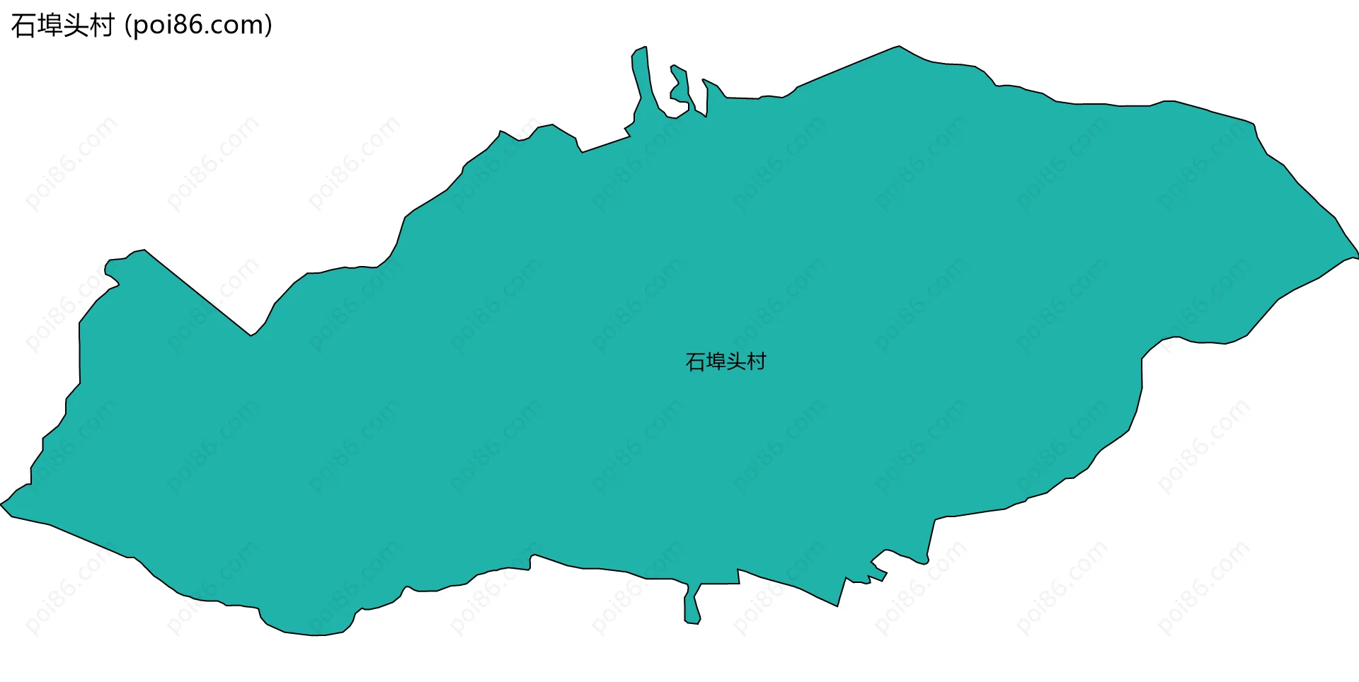 石埠头村边界地图