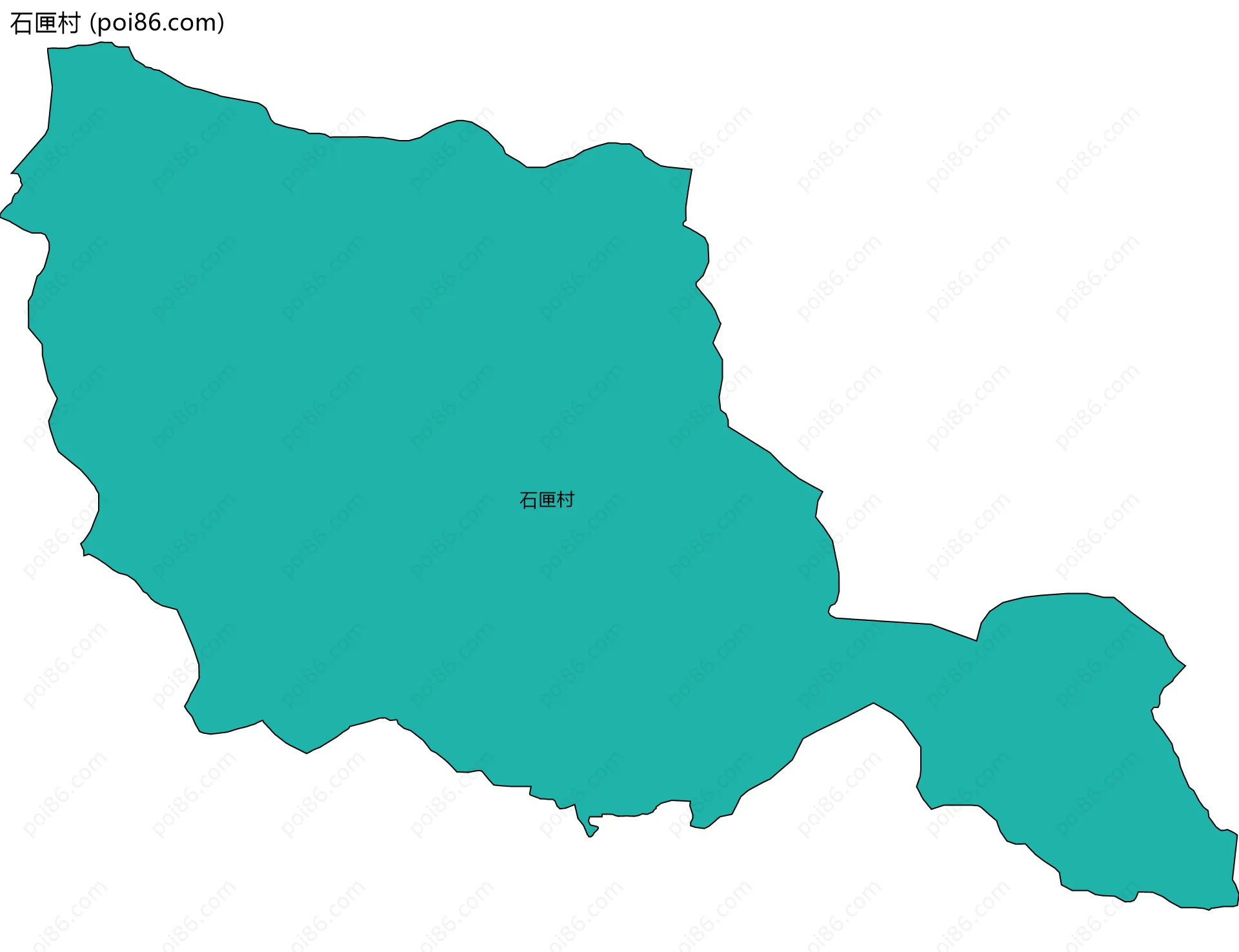 石匣村边界地图