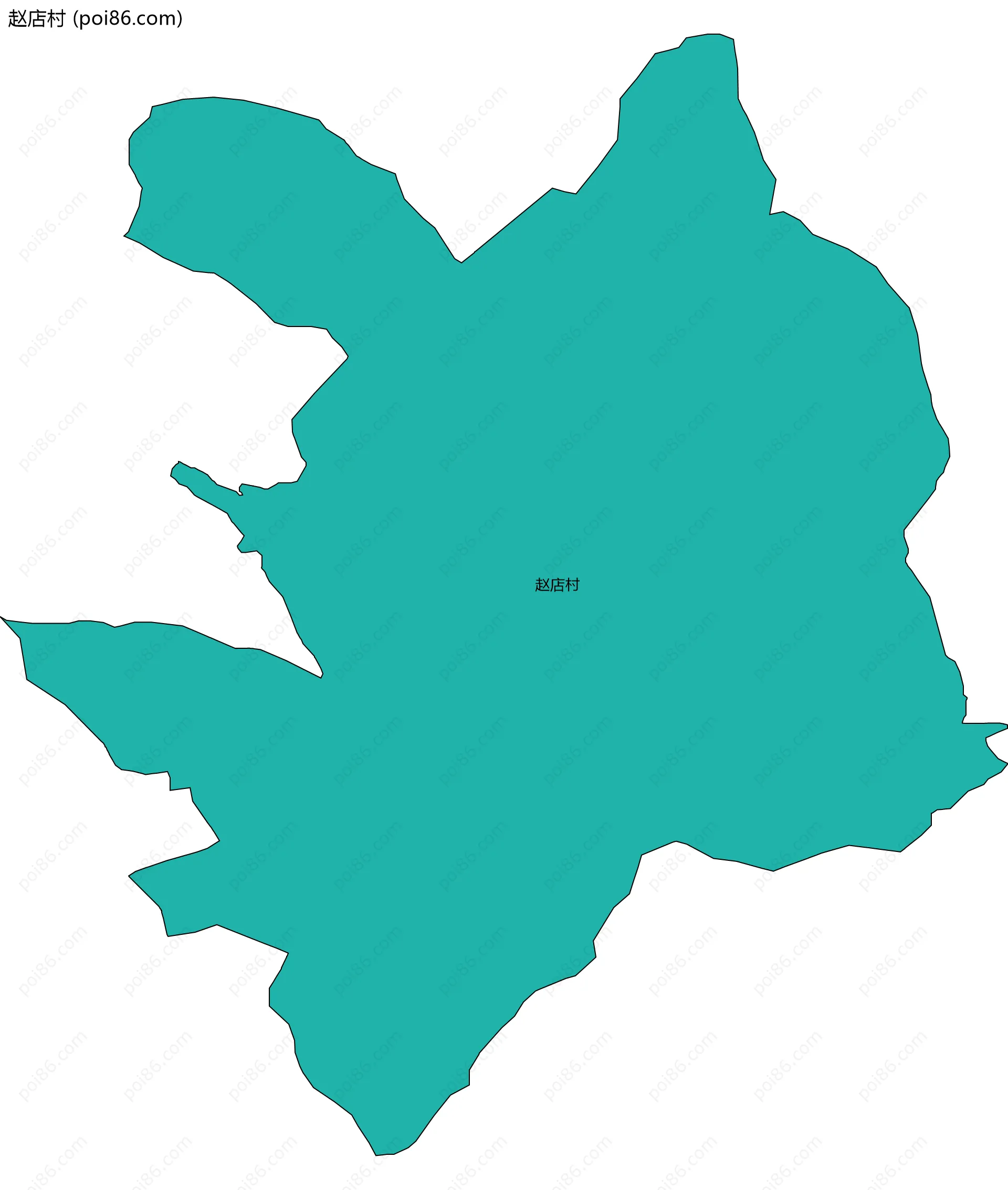 赵店村边界地图