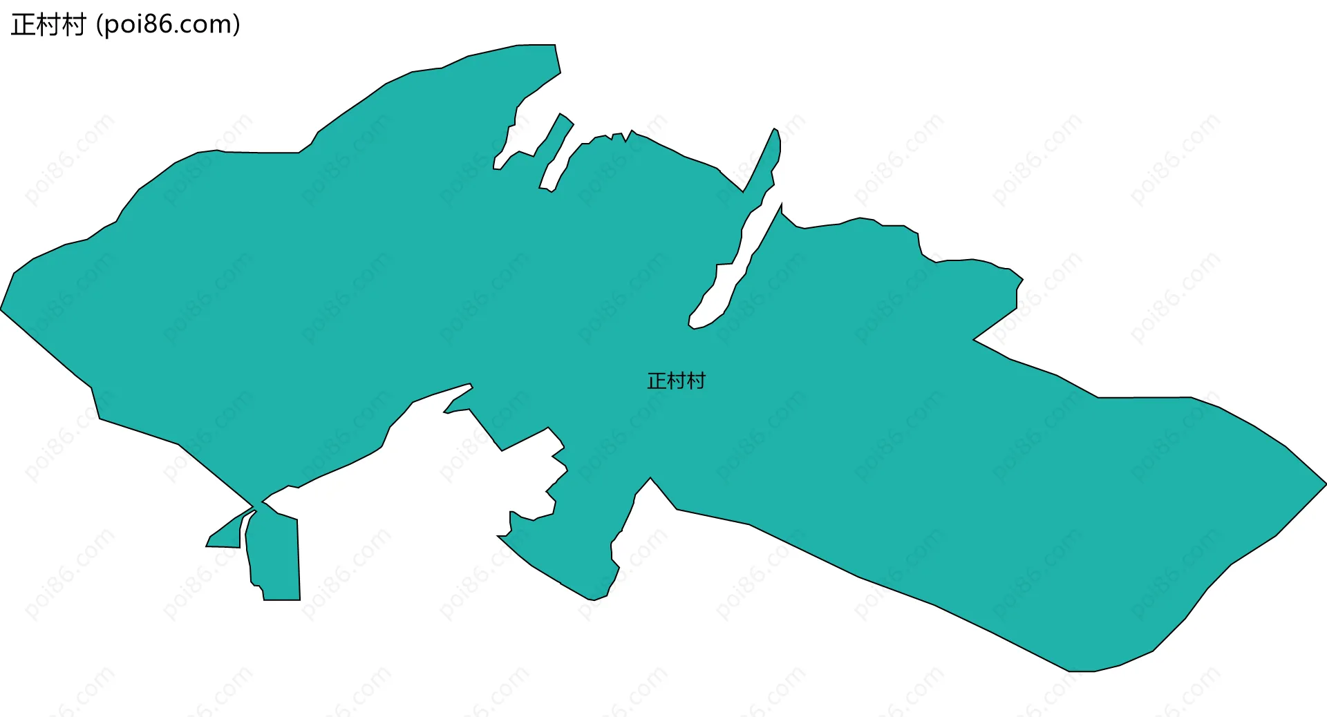 正村村边界地图