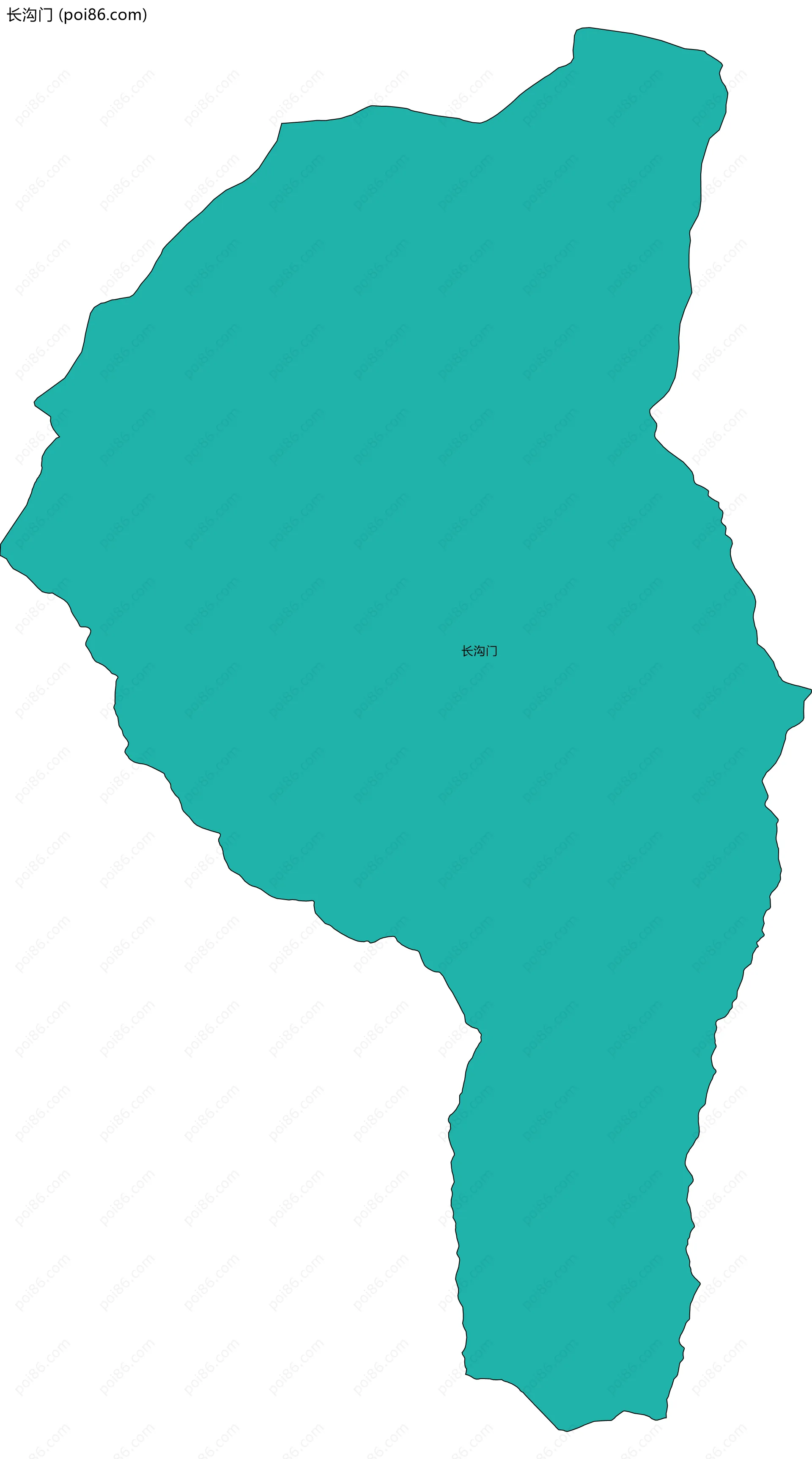 长沟门边界地图