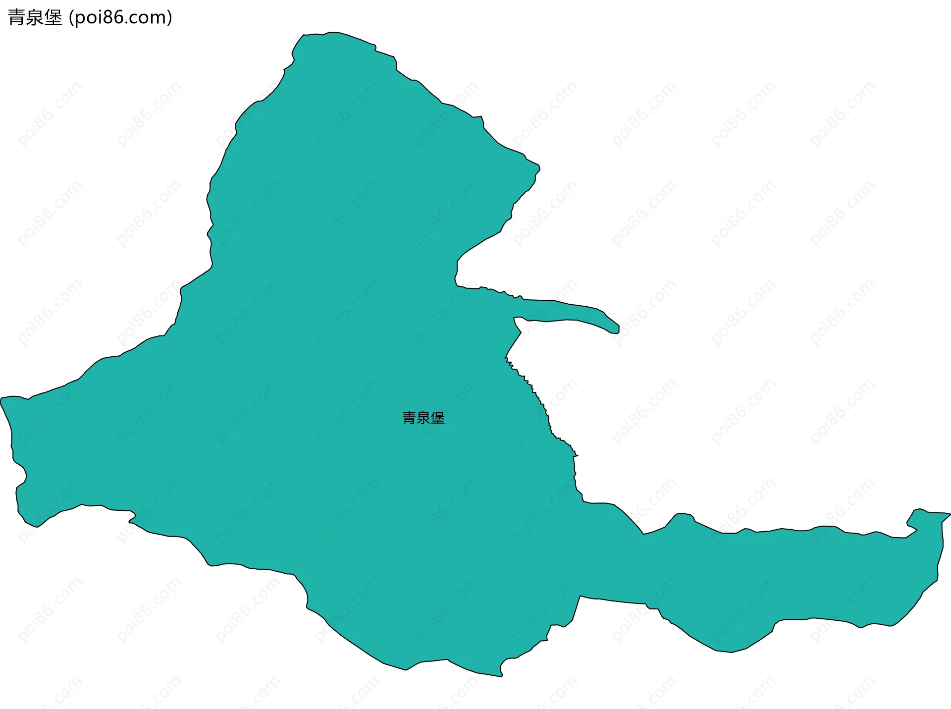 青泉堡边界地图