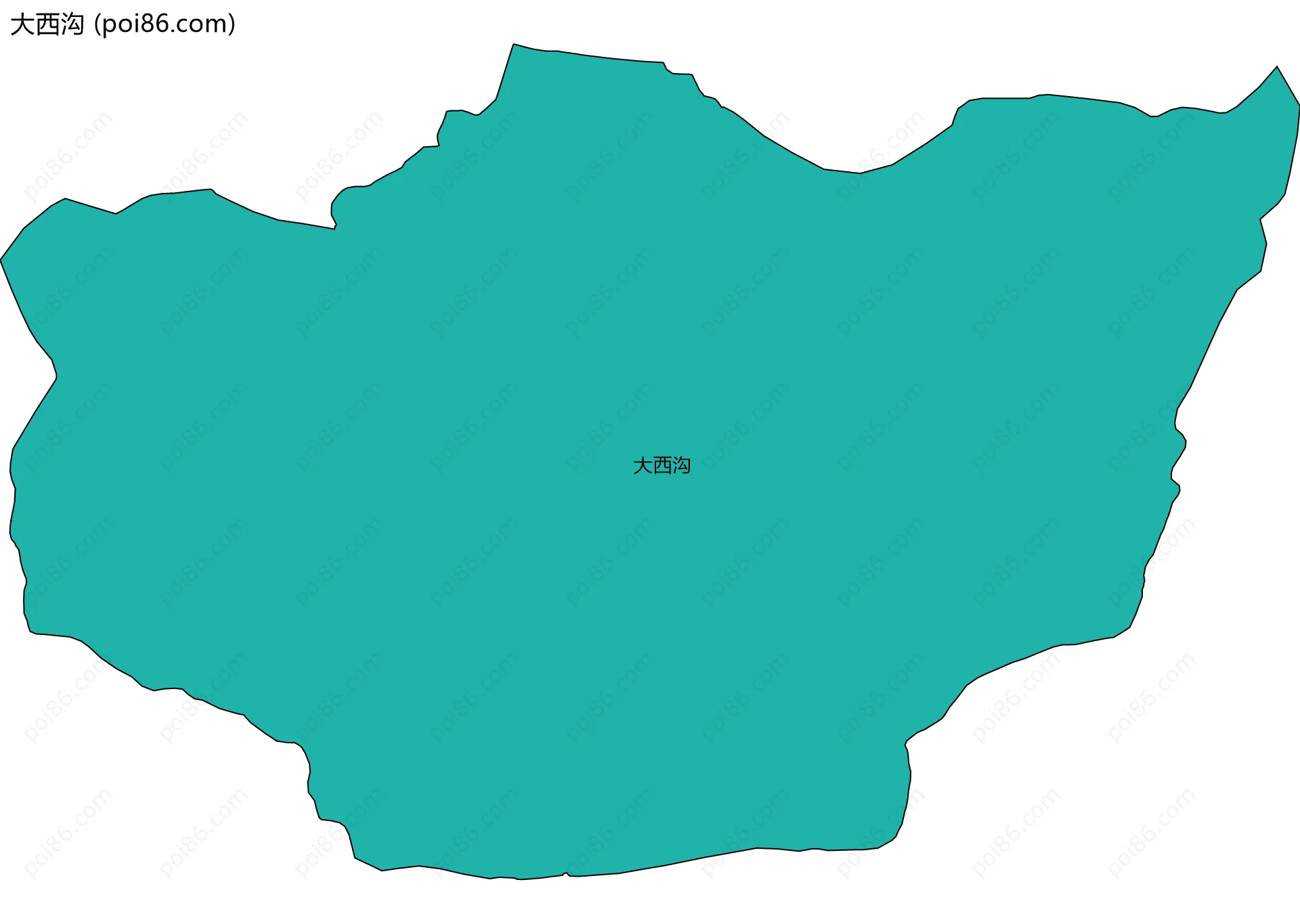 大西沟边界地图