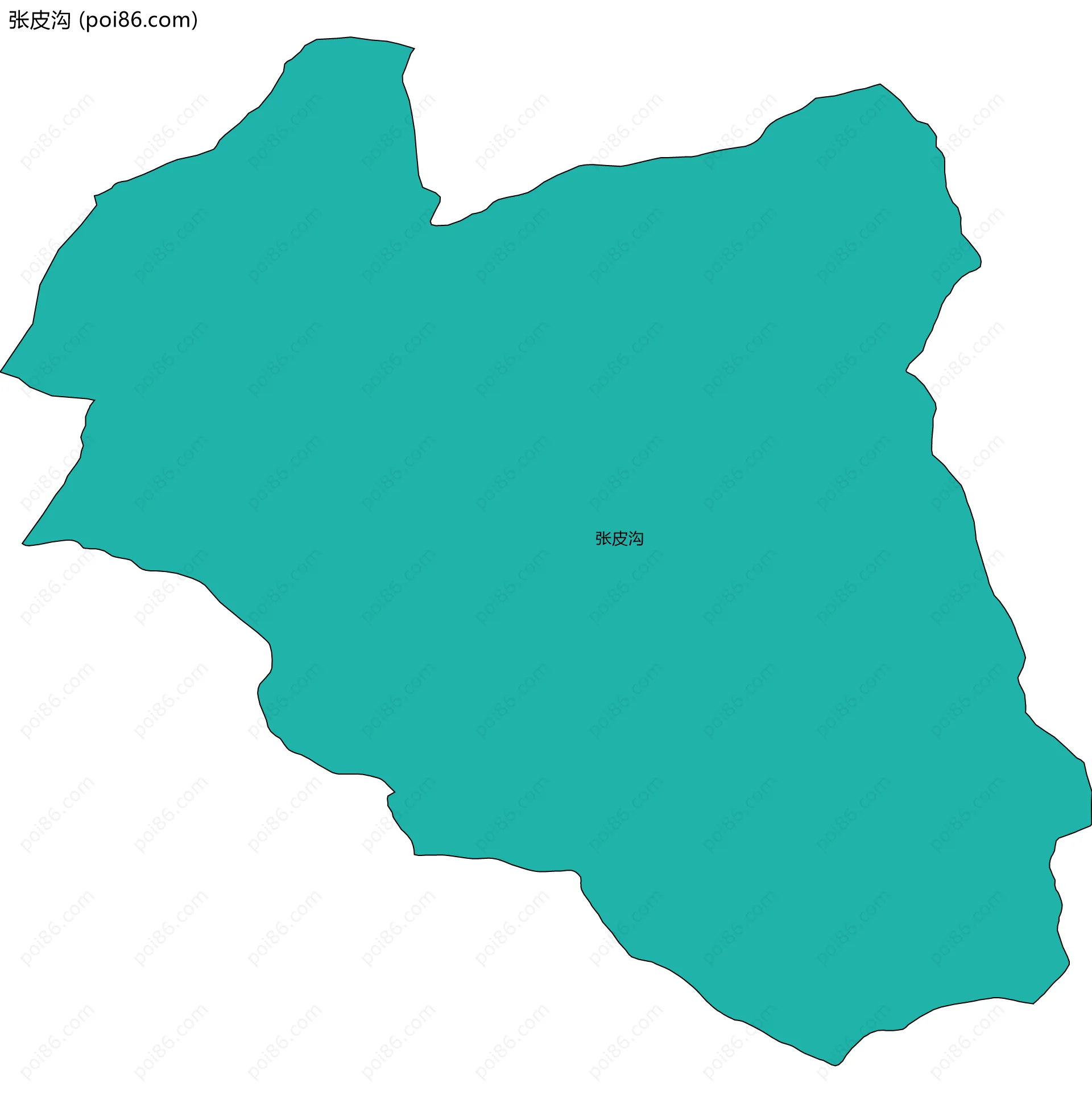 张皮沟边界地图