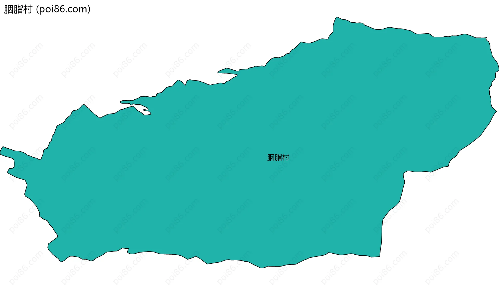 胭脂村边界地图