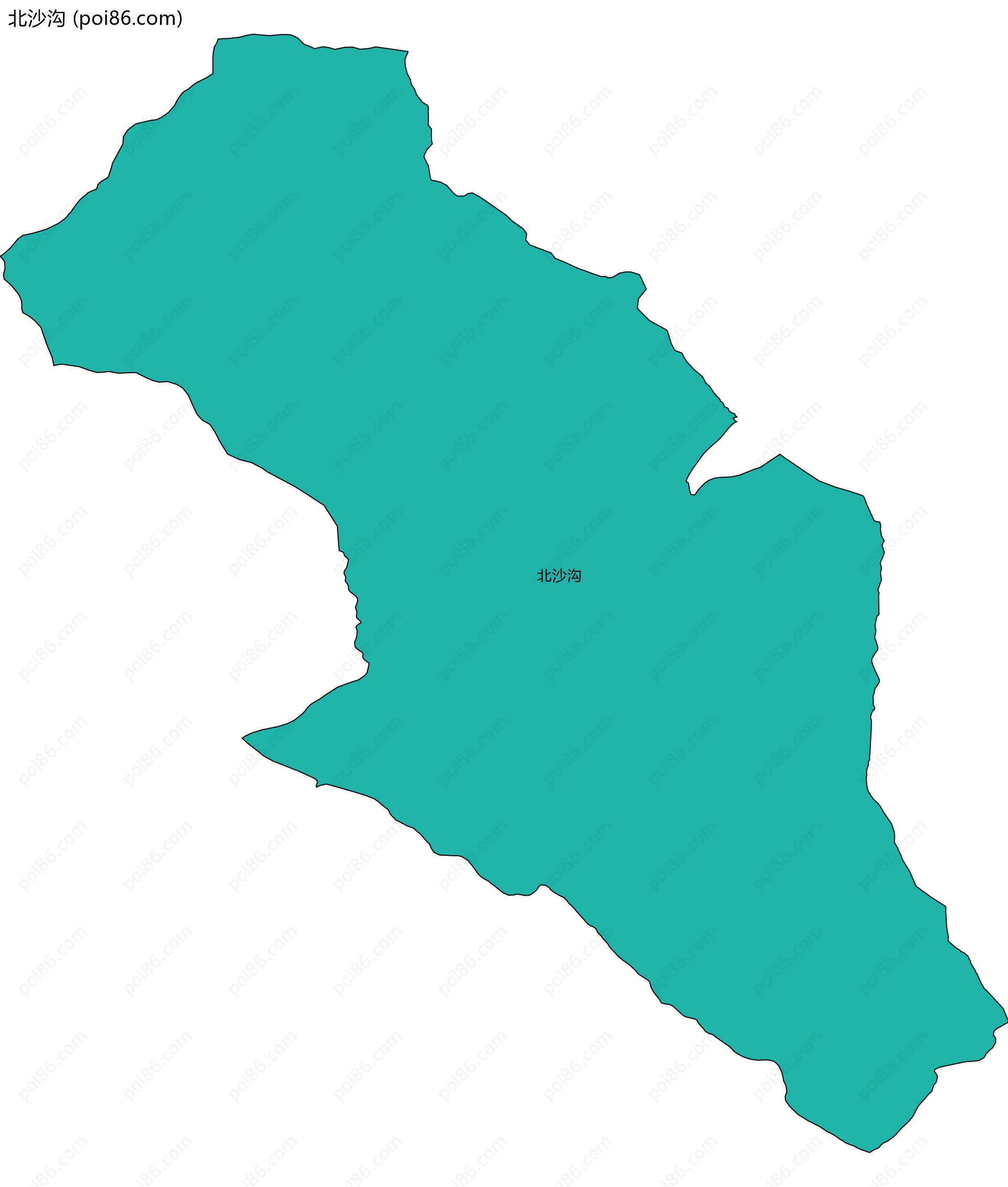 北沙沟边界地图