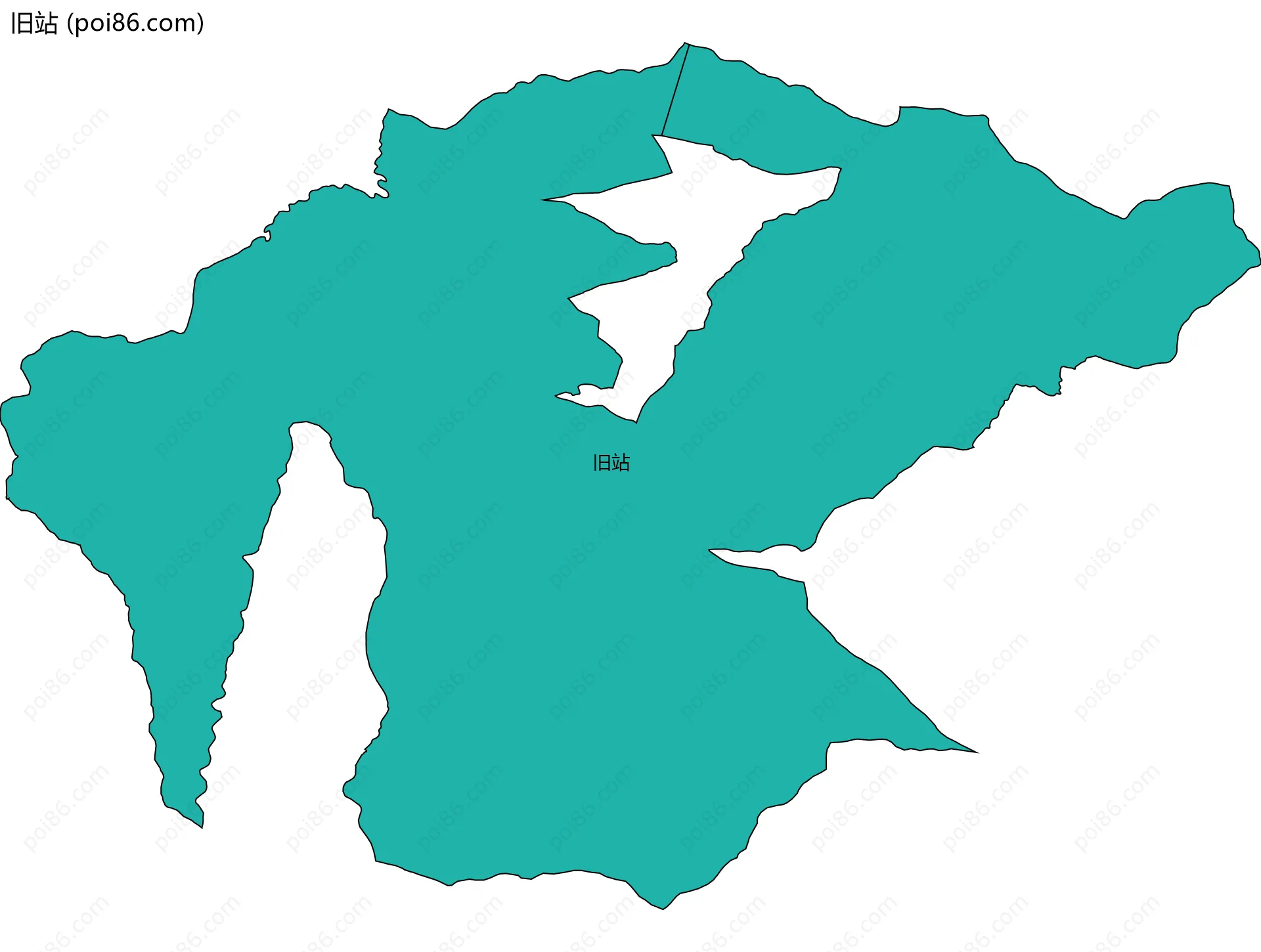 旧站边界地图