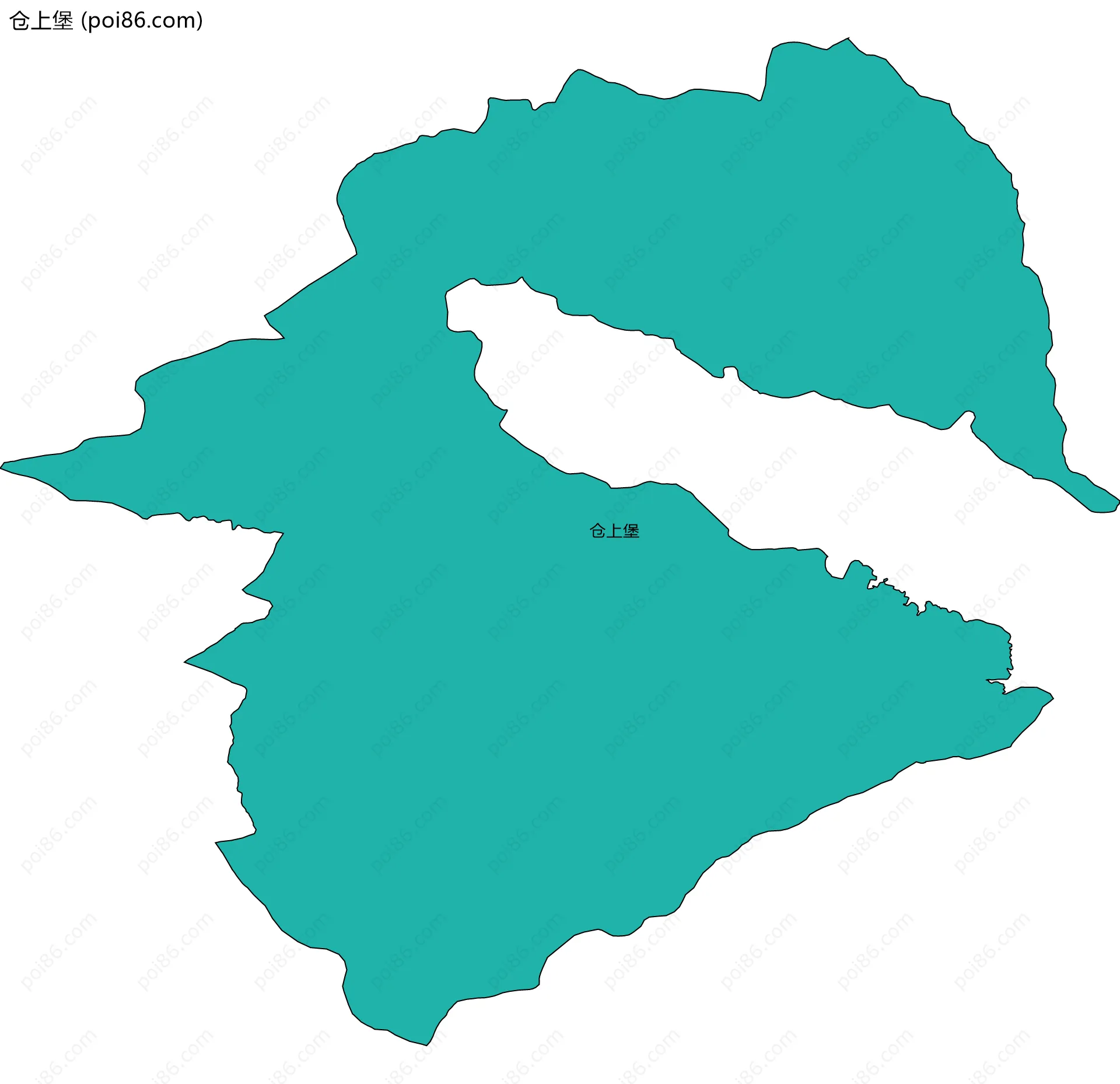 仓上堡边界地图