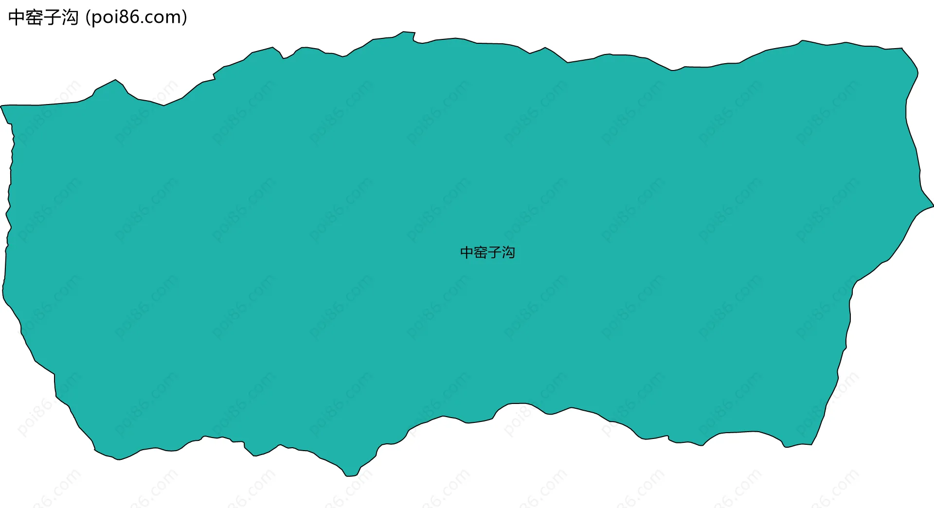 中窑子沟边界地图