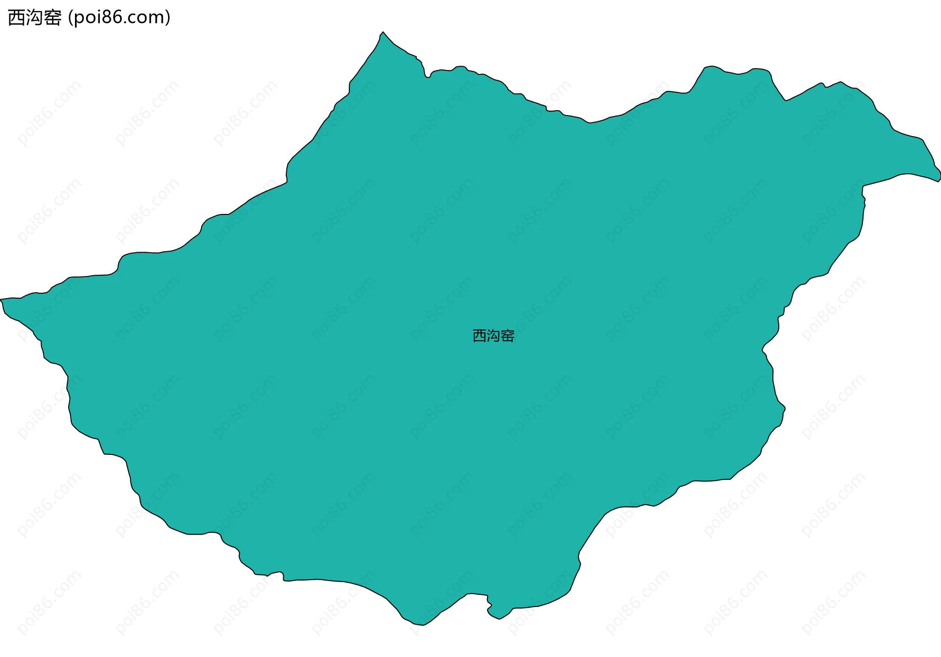 西沟窑边界地图