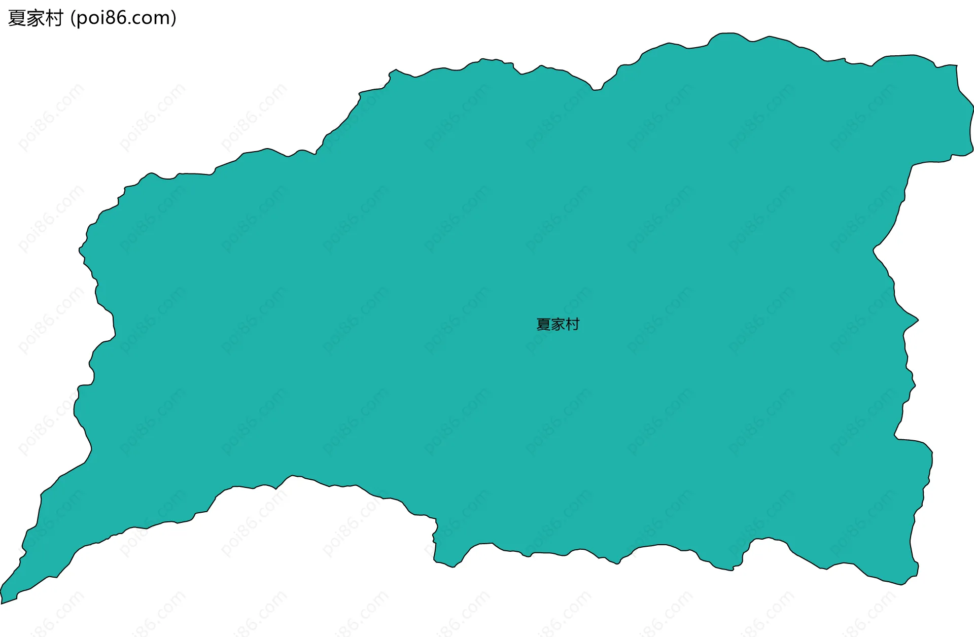 夏家村边界地图