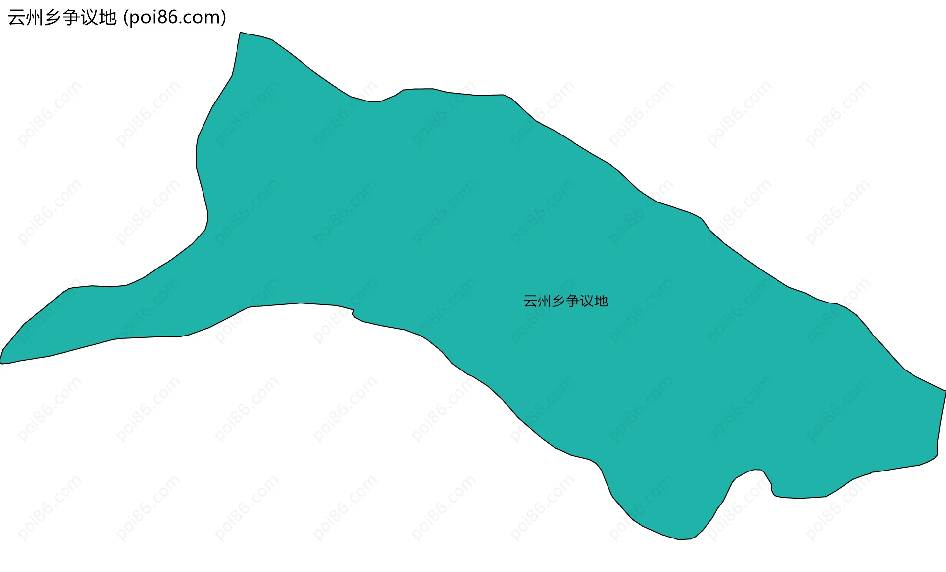 云州乡争议地边界地图