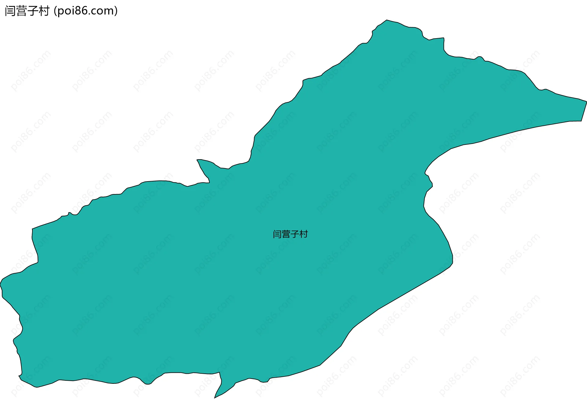 闫营子村边界地图