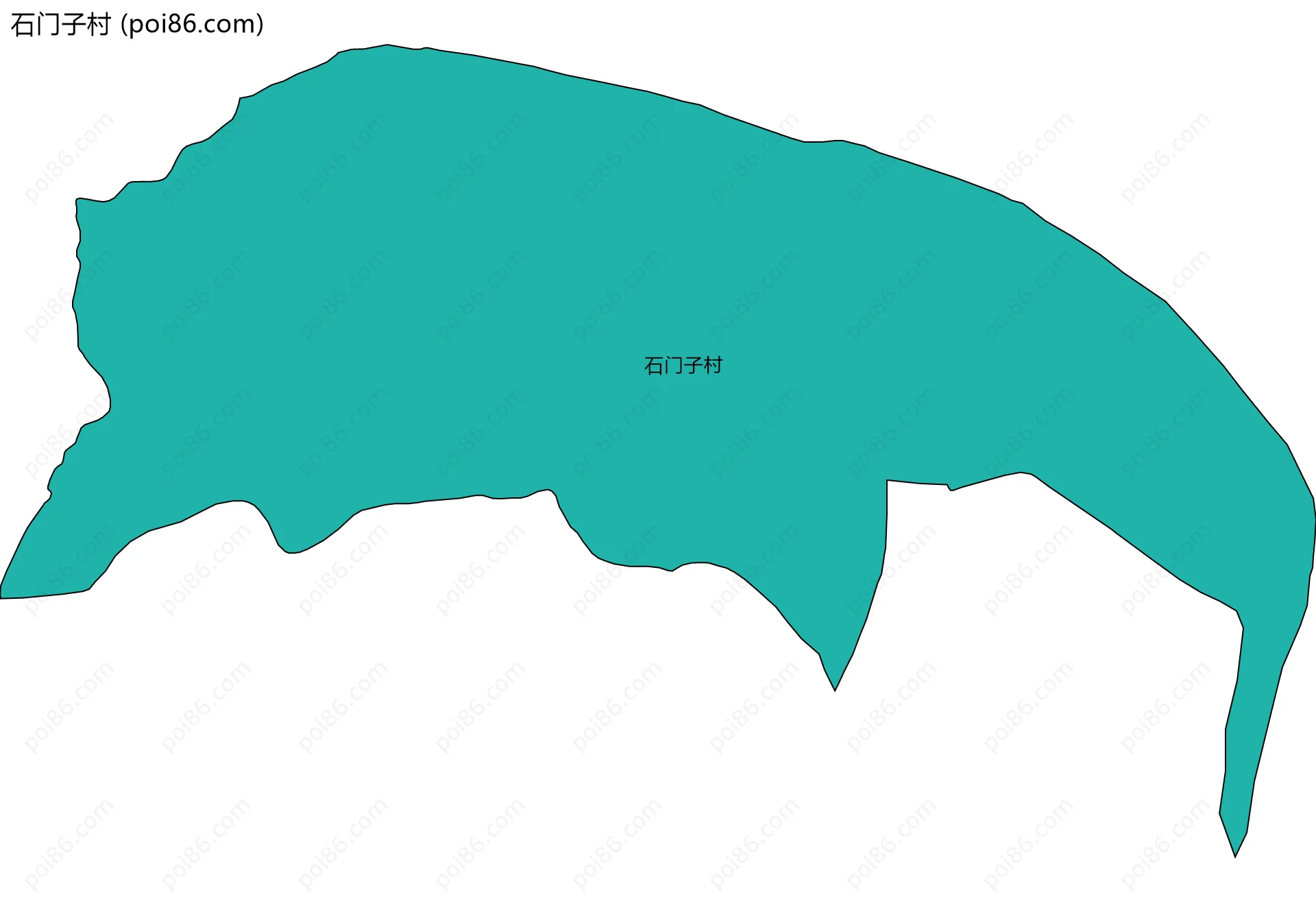石门子村边界地图