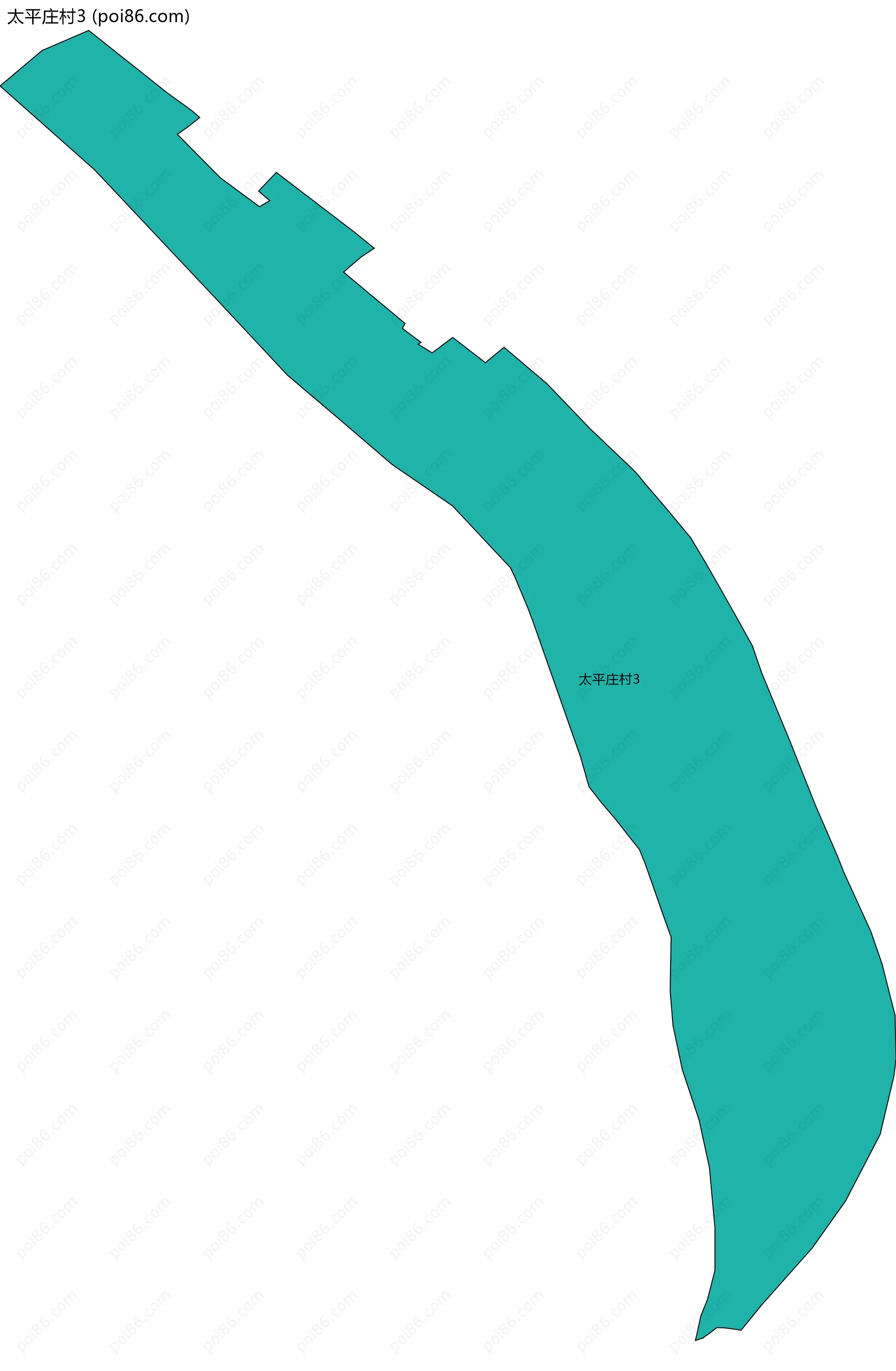 太平庄村3边界地图