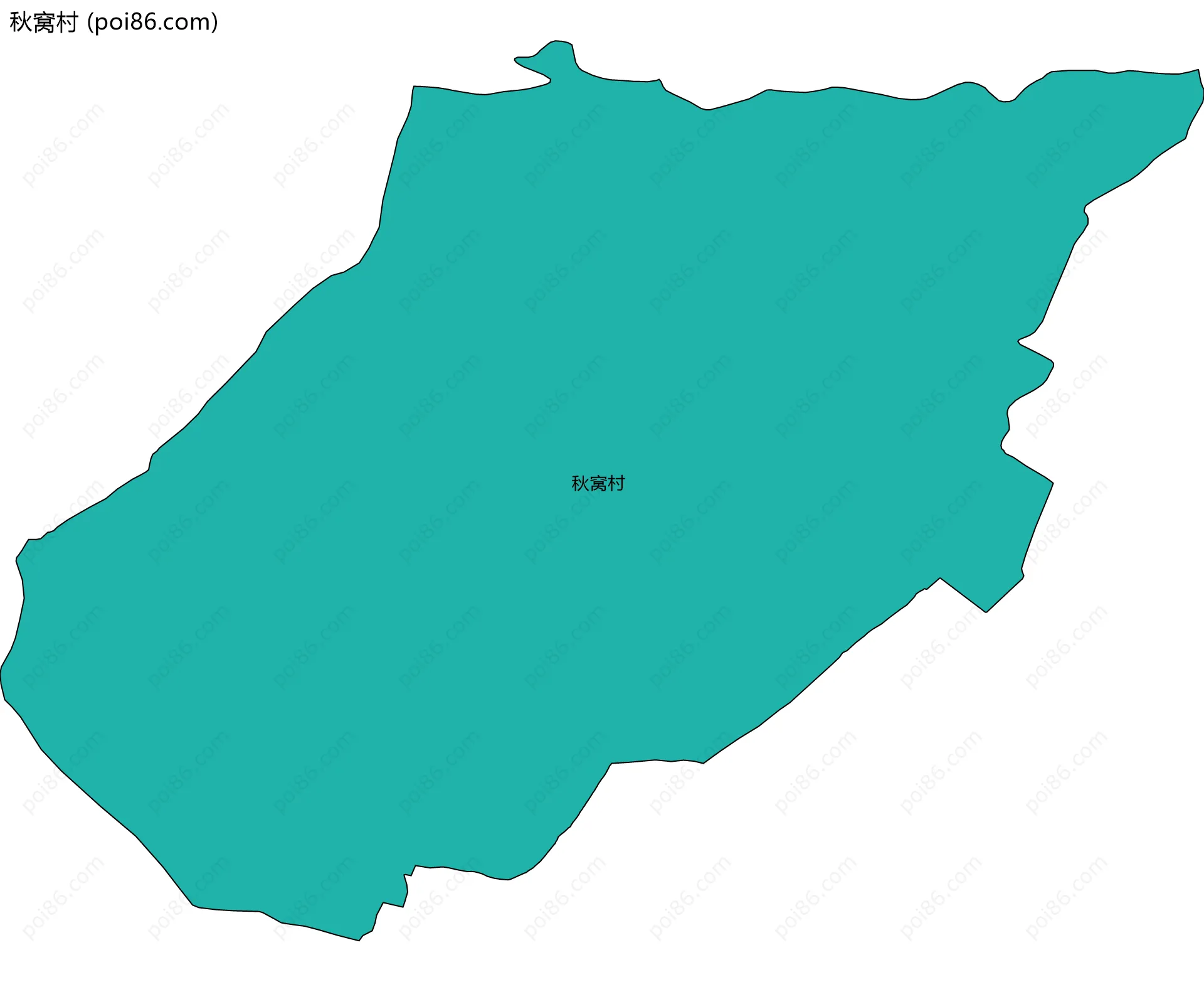 秋窝村边界地图