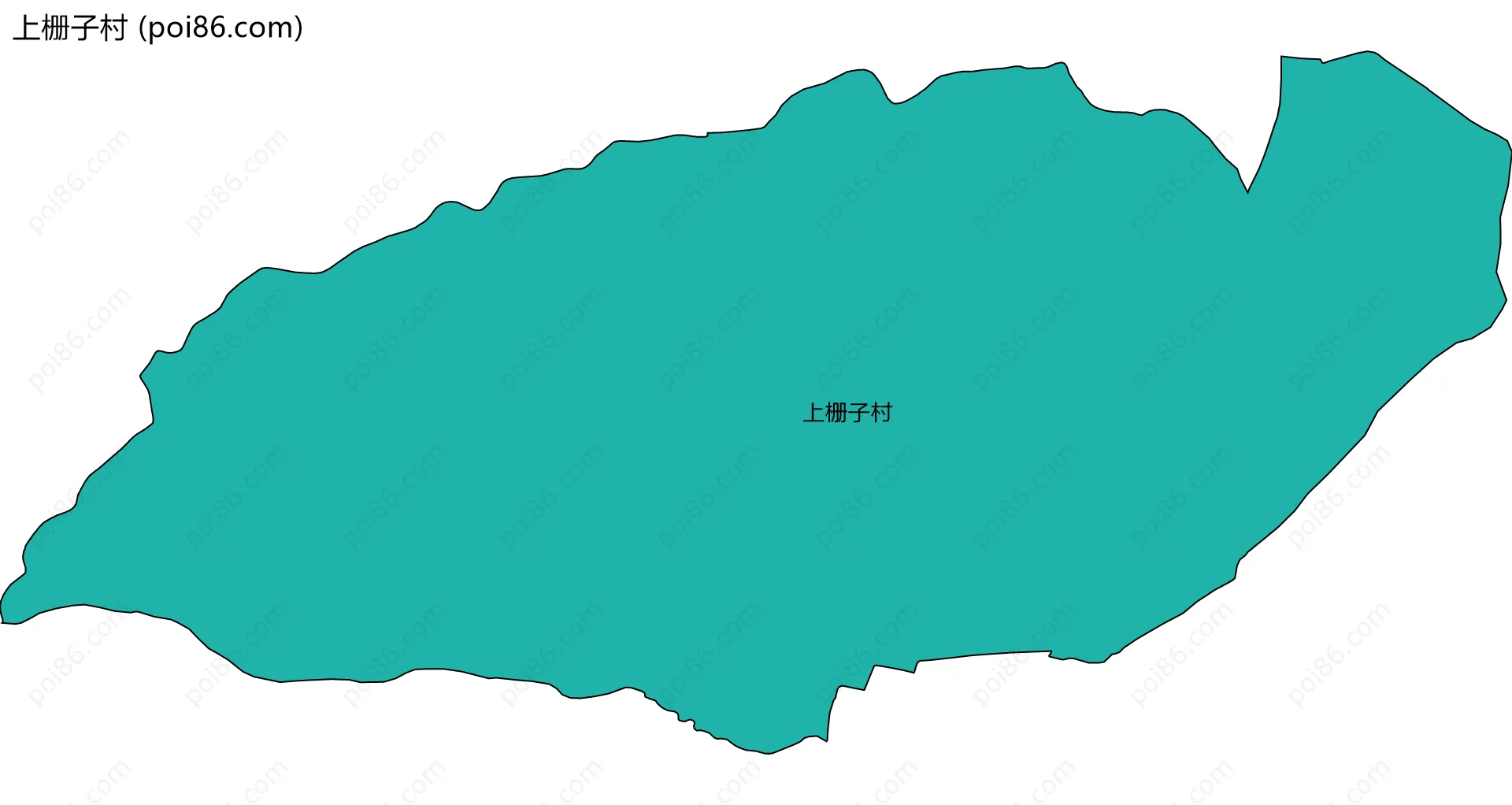 上栅子村边界地图