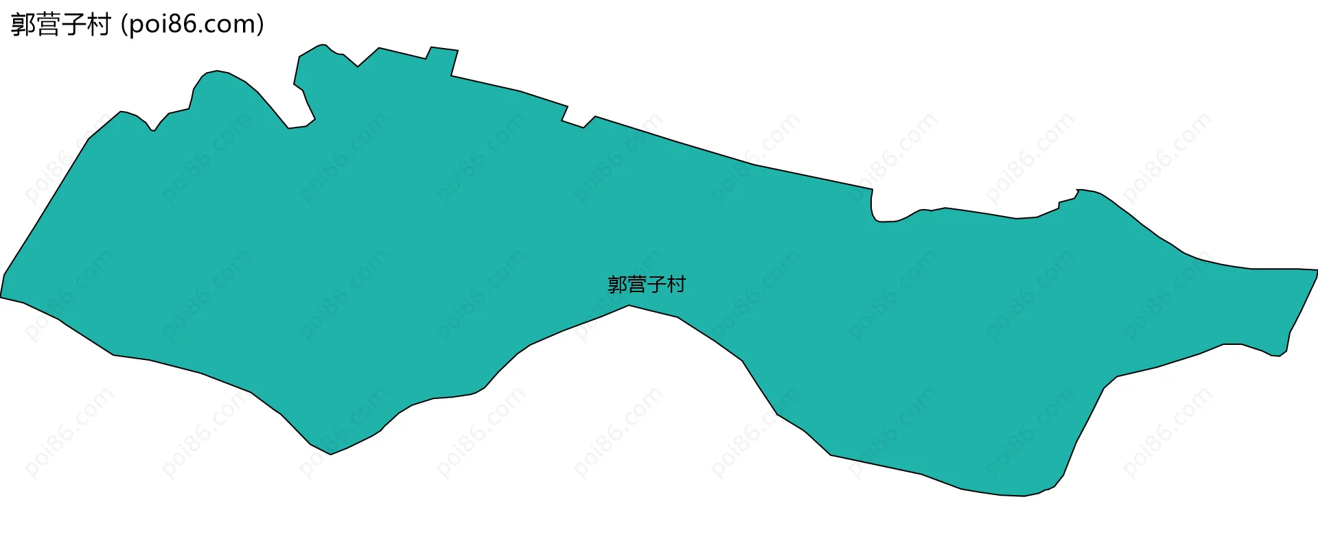 郭营子村边界地图