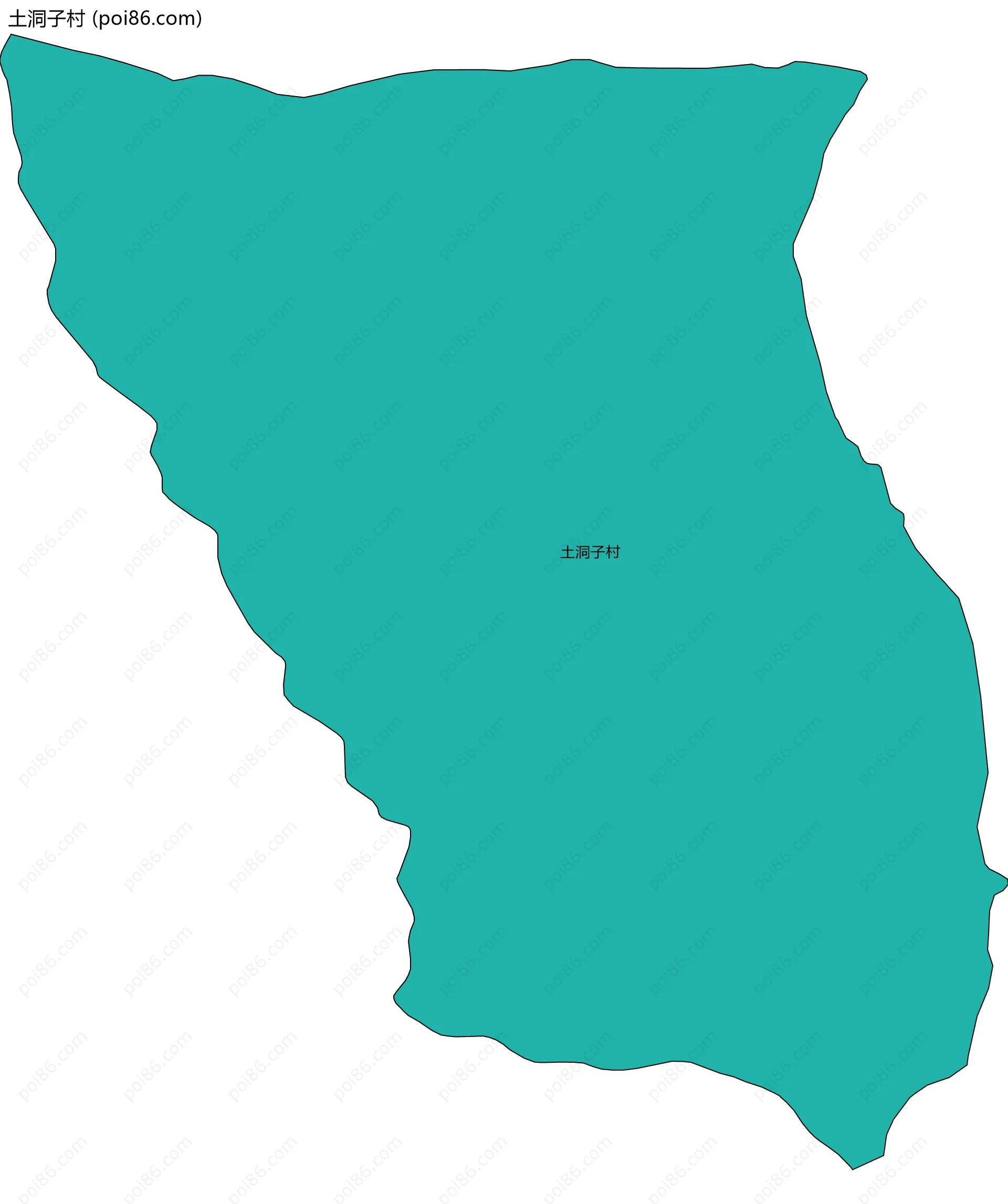 土洞子村边界地图