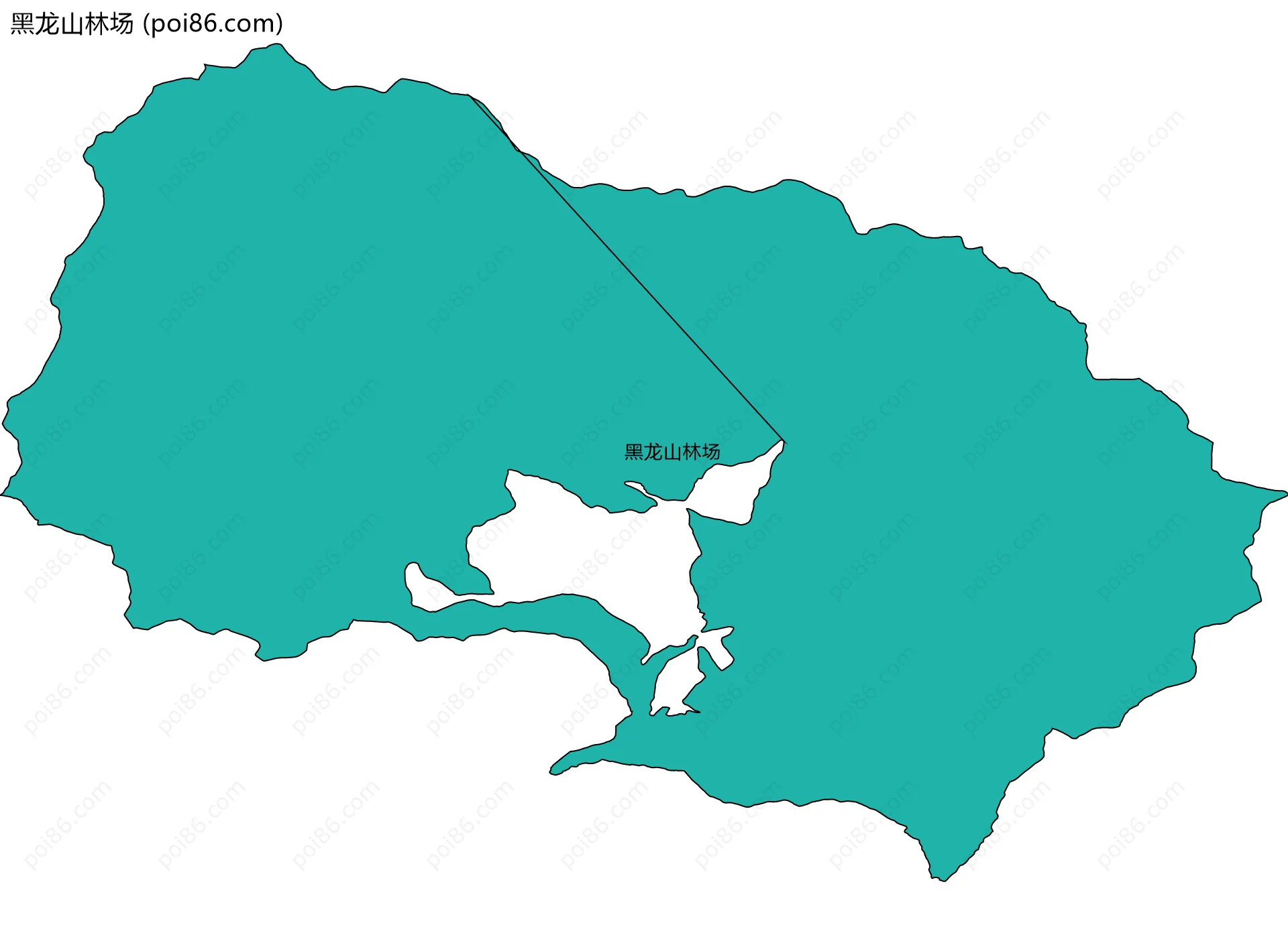黑龙山林场边界地图