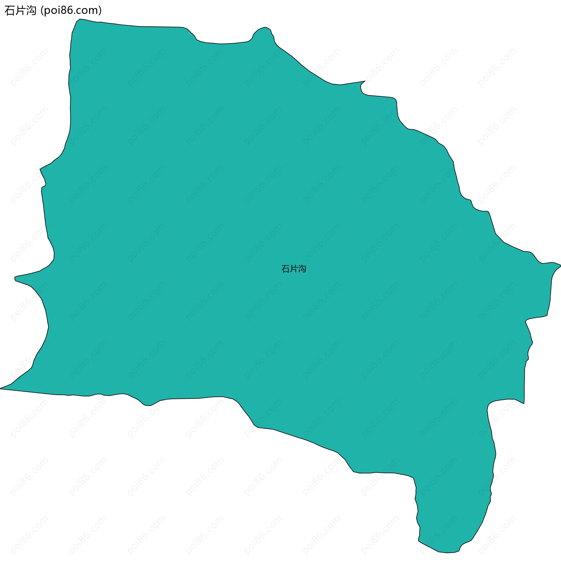 石片沟边界地图