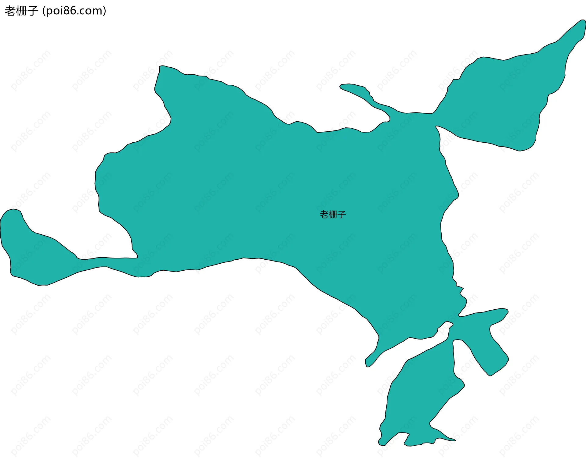 老栅子边界地图