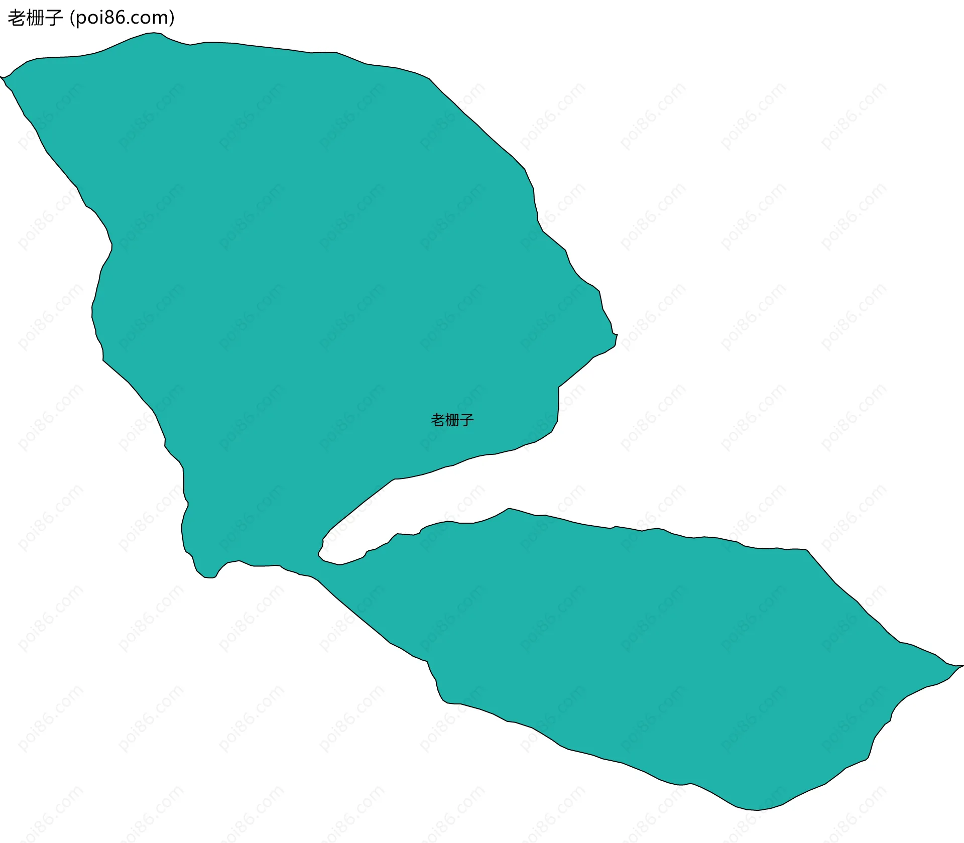 老栅子边界地图