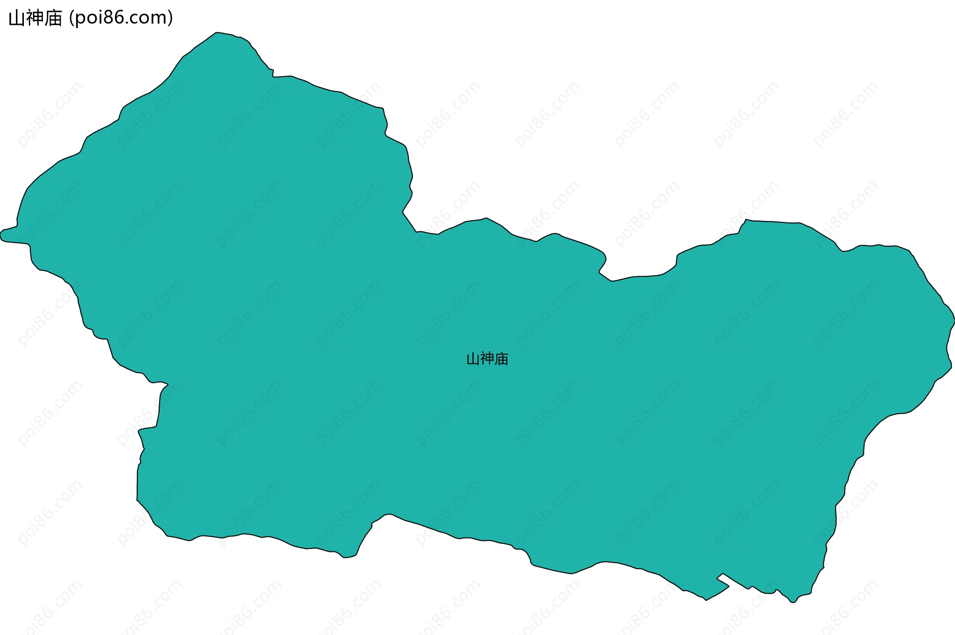 山神庙边界地图