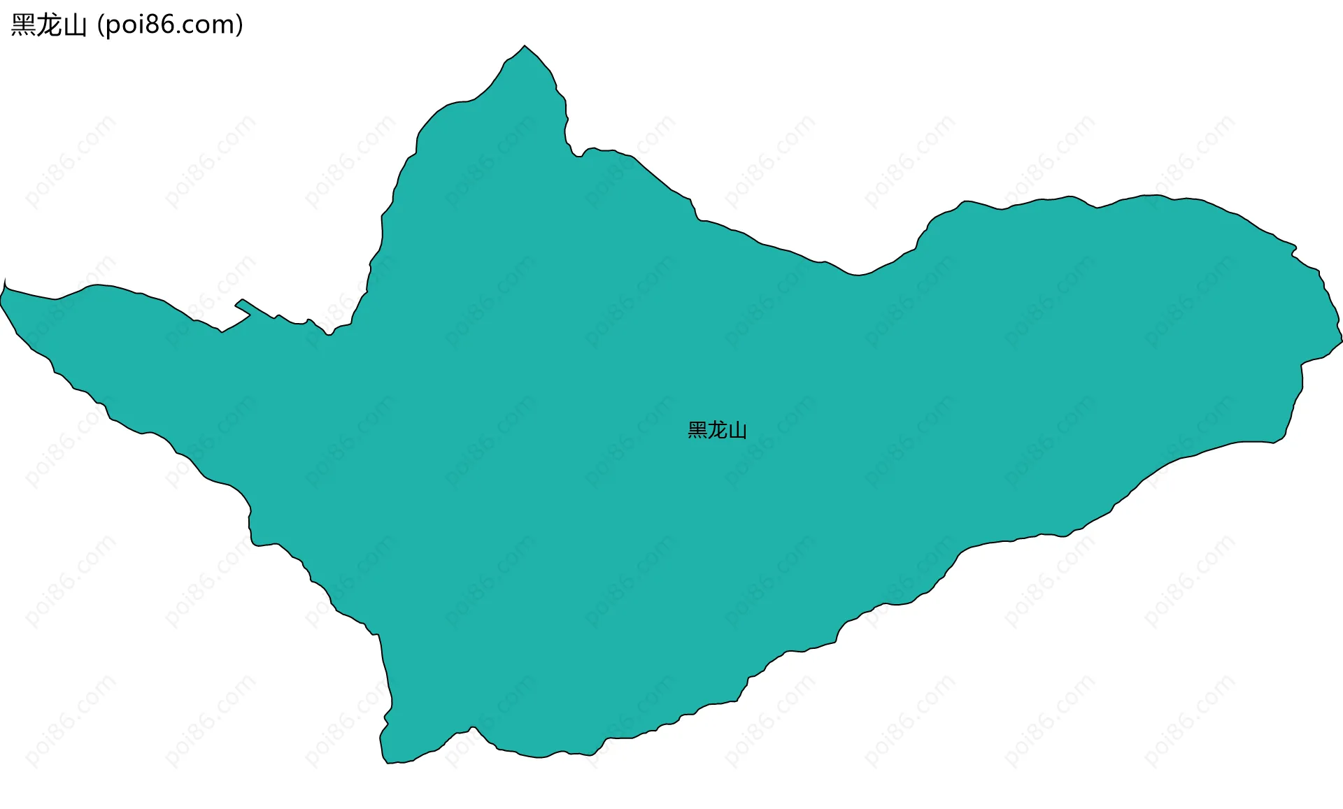 黑龙山边界地图