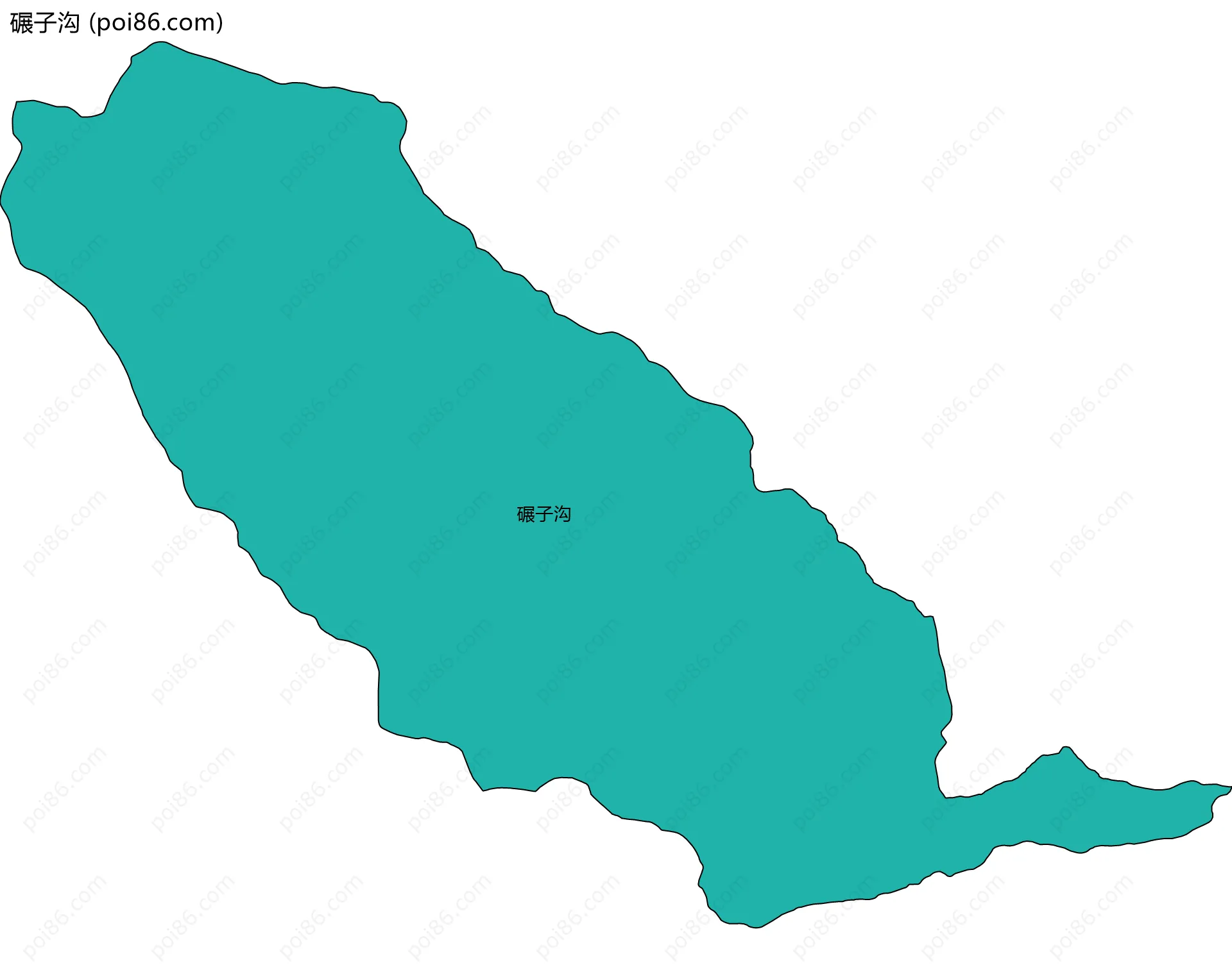 碾子沟边界地图