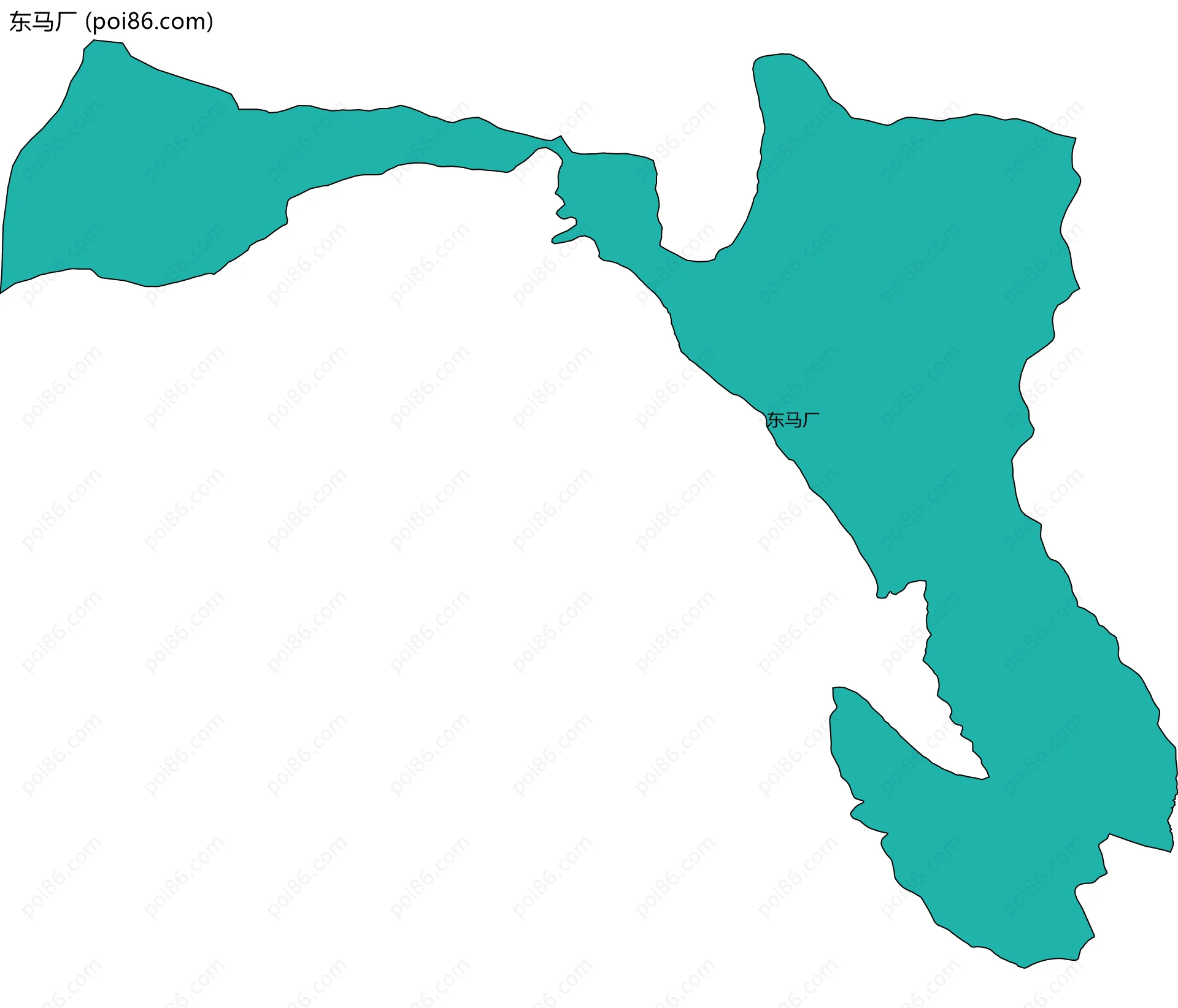东马厂边界地图