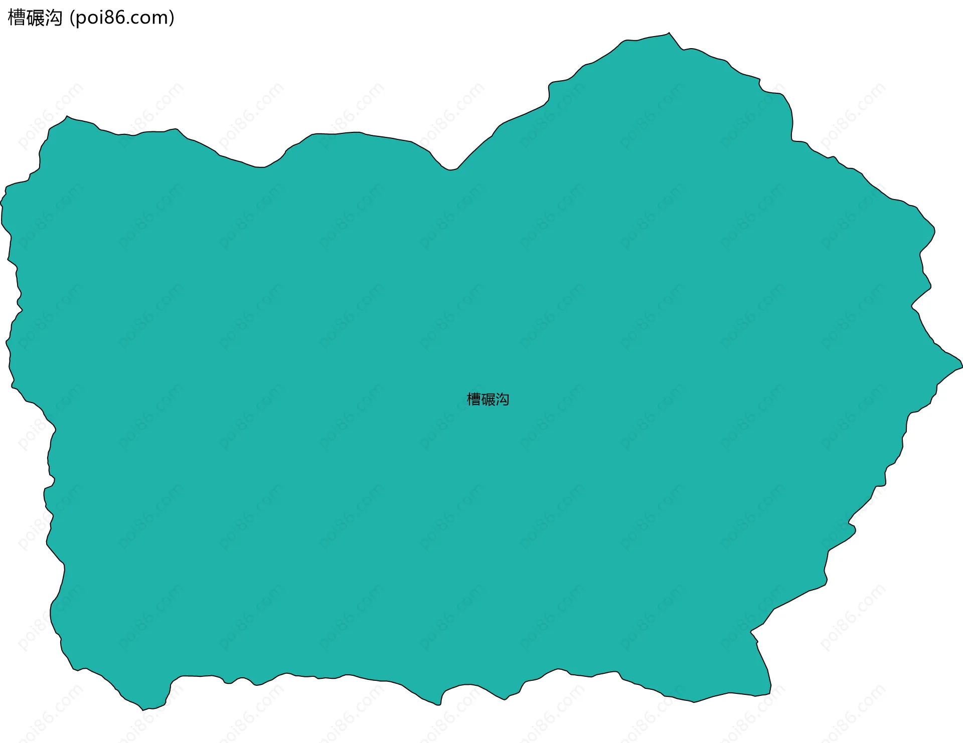 槽碾沟边界地图