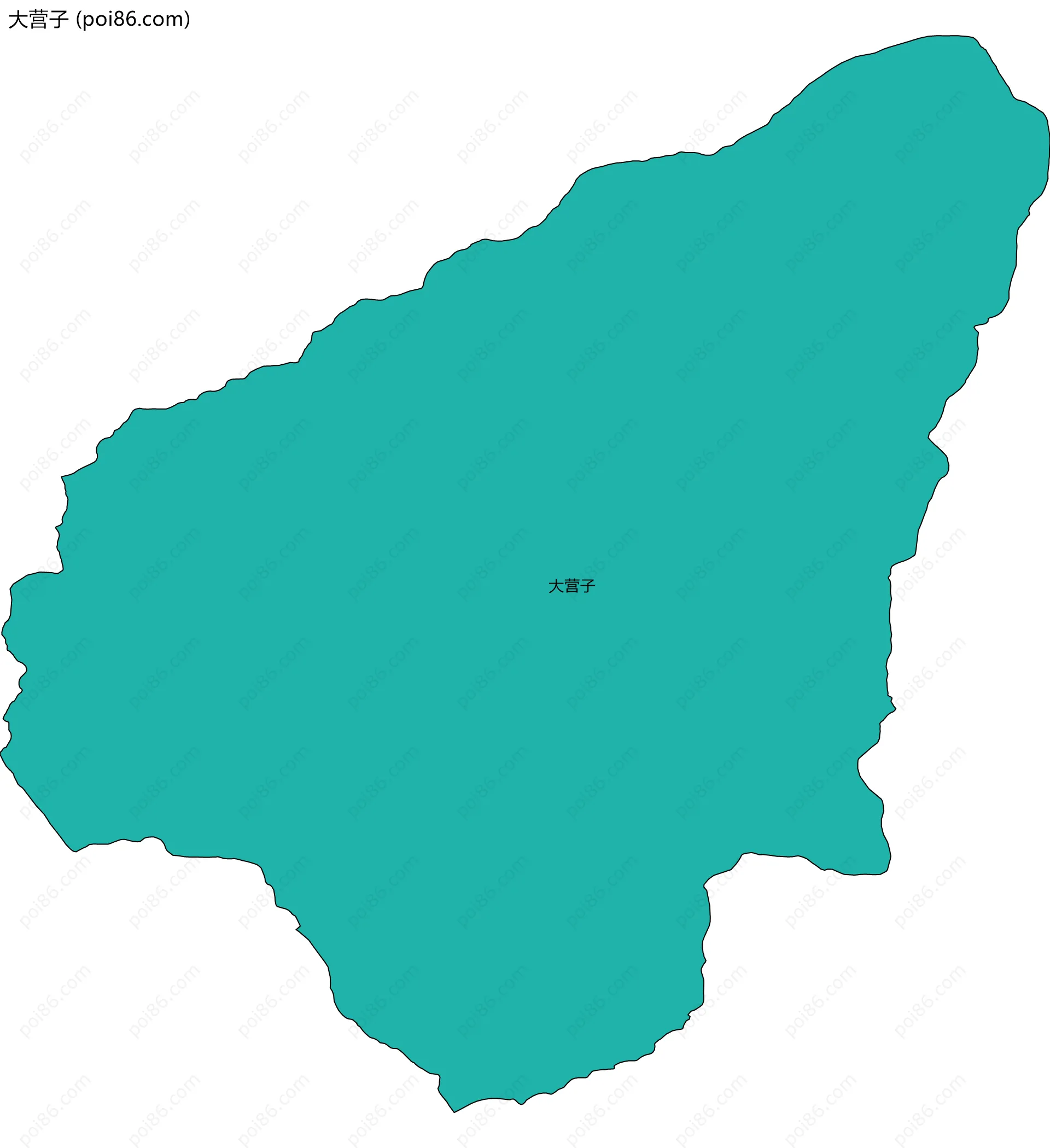 大营子边界地图